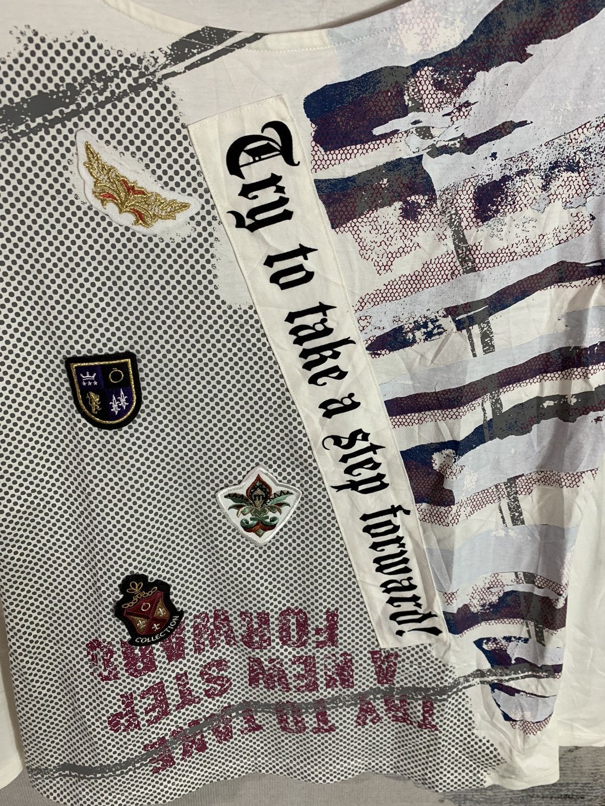 Beauty Beast 2000s Japan Patchwork Long Sleeve punk style Size US S / EU 44-46 / 1 - 3 Thumbnail