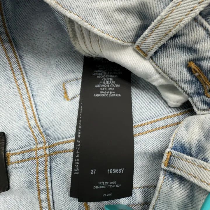 Saint Laurent Paris Saint Laurent High-Waist Light Blue Jeans -2507 Size 27" / US 4 / IT 40 - 5 Thumbnail