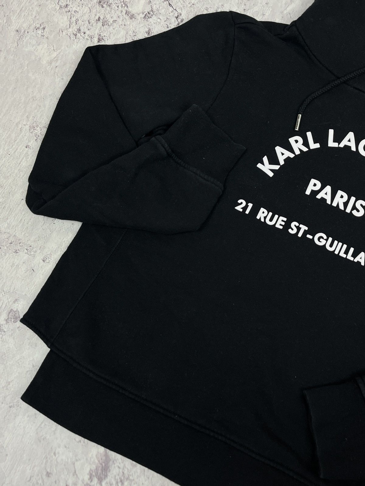 Karl Lagerfeld Women’s Karl Lagerfeld Big Central Logo Black Hoodie Size XS / US 0-2 / IT 36-38 - 5 Thumbnail