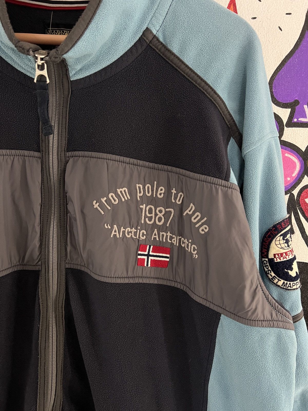 Napapijri Napapijri Vintage Zip Up Fleece Size US XL / EU 56 / 4 - 2 Thumbnail