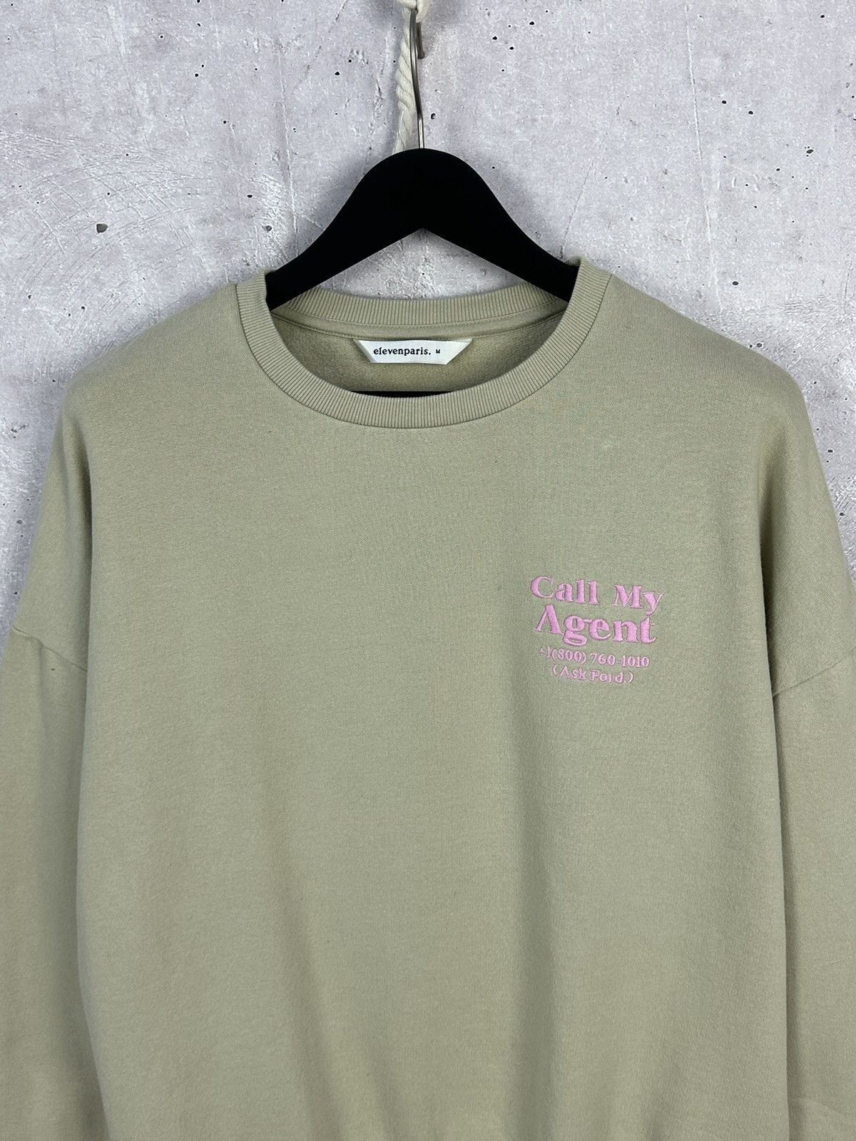 Eleven Paris × Vintage Eleven Paris Beige Printed Cotton Men’s Sweatshirt Size US M / EU 48-50 / 2 - 3 Thumbnail