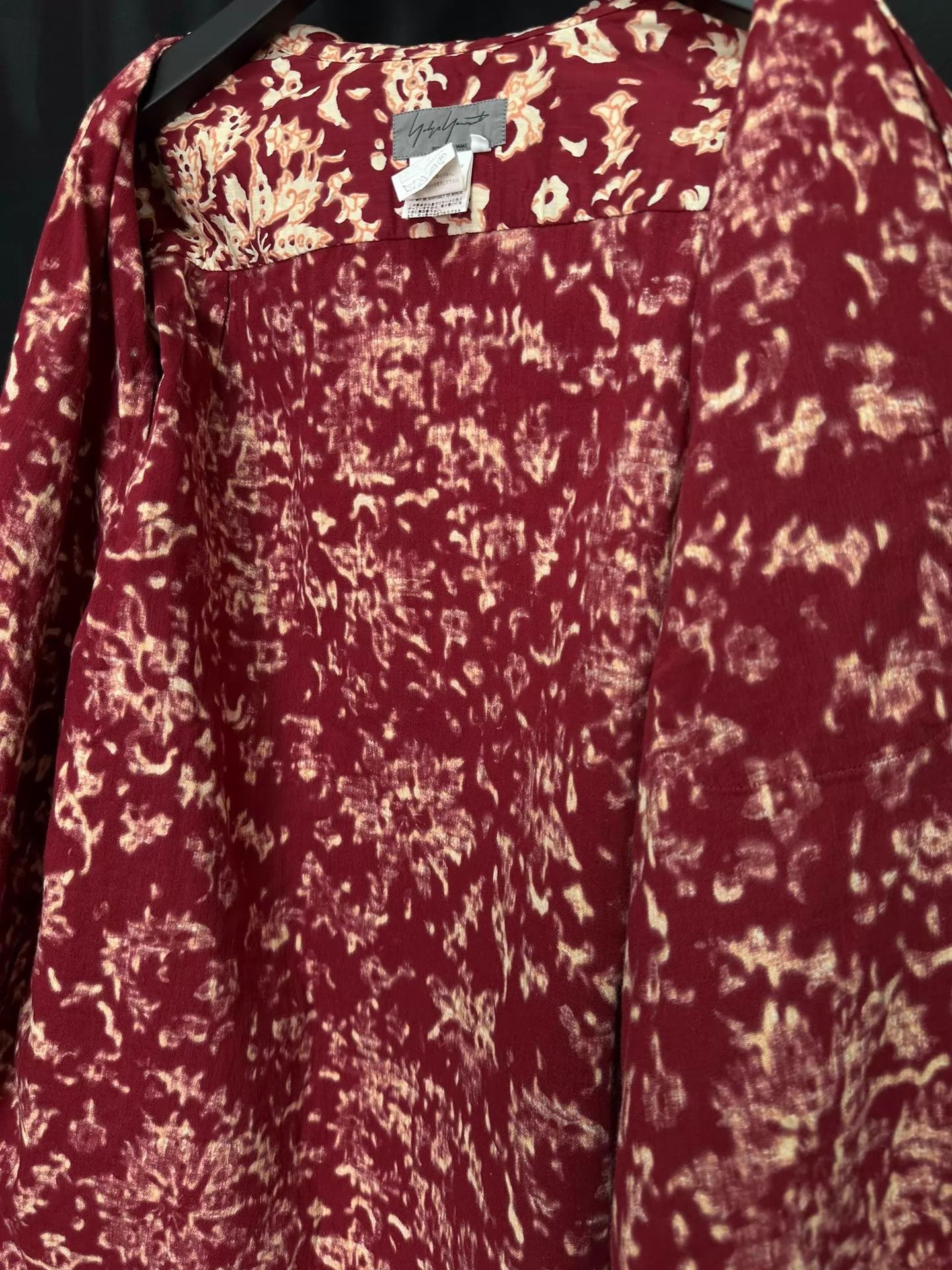 Yohji Yamamoto Yohji Yamamoto 06SS Hand-Discharge Flower Shirt Size US L / EU 52-54 / 3 - 6 Thumbnail