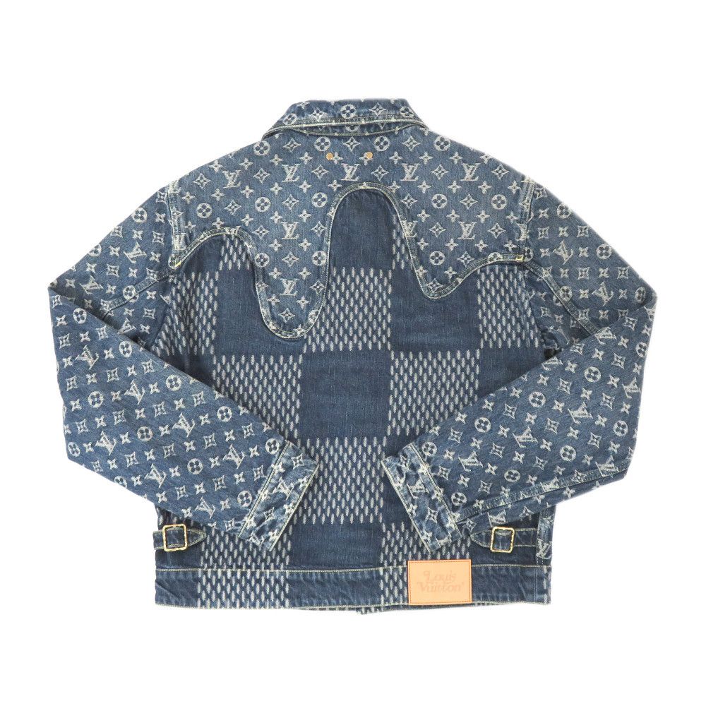 Louis Vuitton Louis Vuitton Giant Damier Monogram Denim Jacket Size US S / EU 44-46 / 1 - 2 Thumbnail