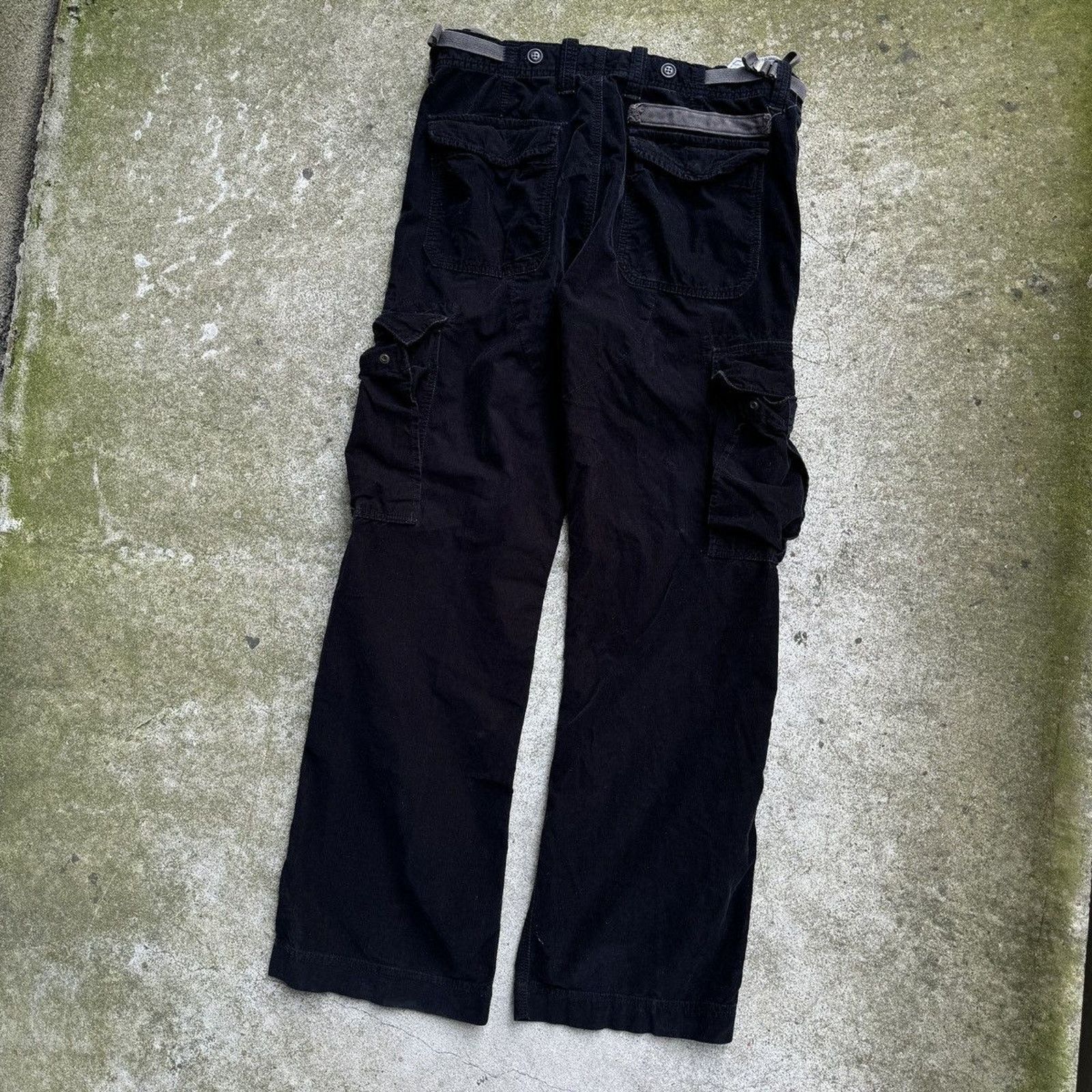 Vintage Vintage Gap Black Corduroy Cargo Pants ERD Grunge Chrome Size US 34 / EU 50 - 8 Thumbnail