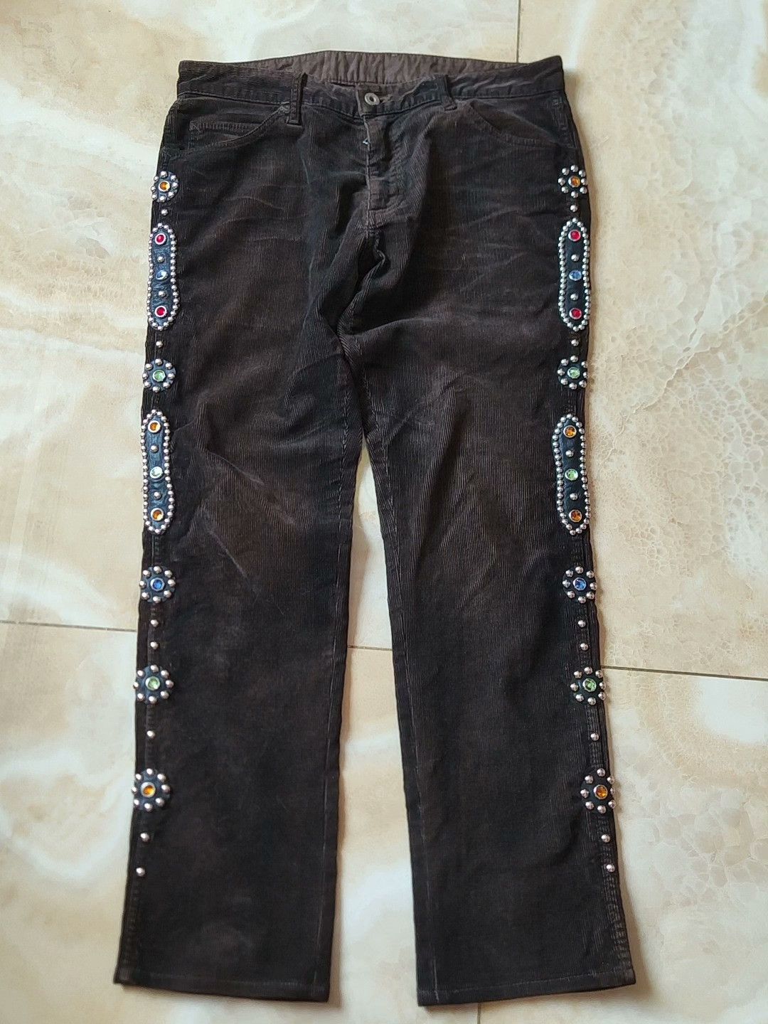 Yoshio Kubo Katayama Isamu Gemstone Corduroy Jeans Size 41" - 1 Thumbnail