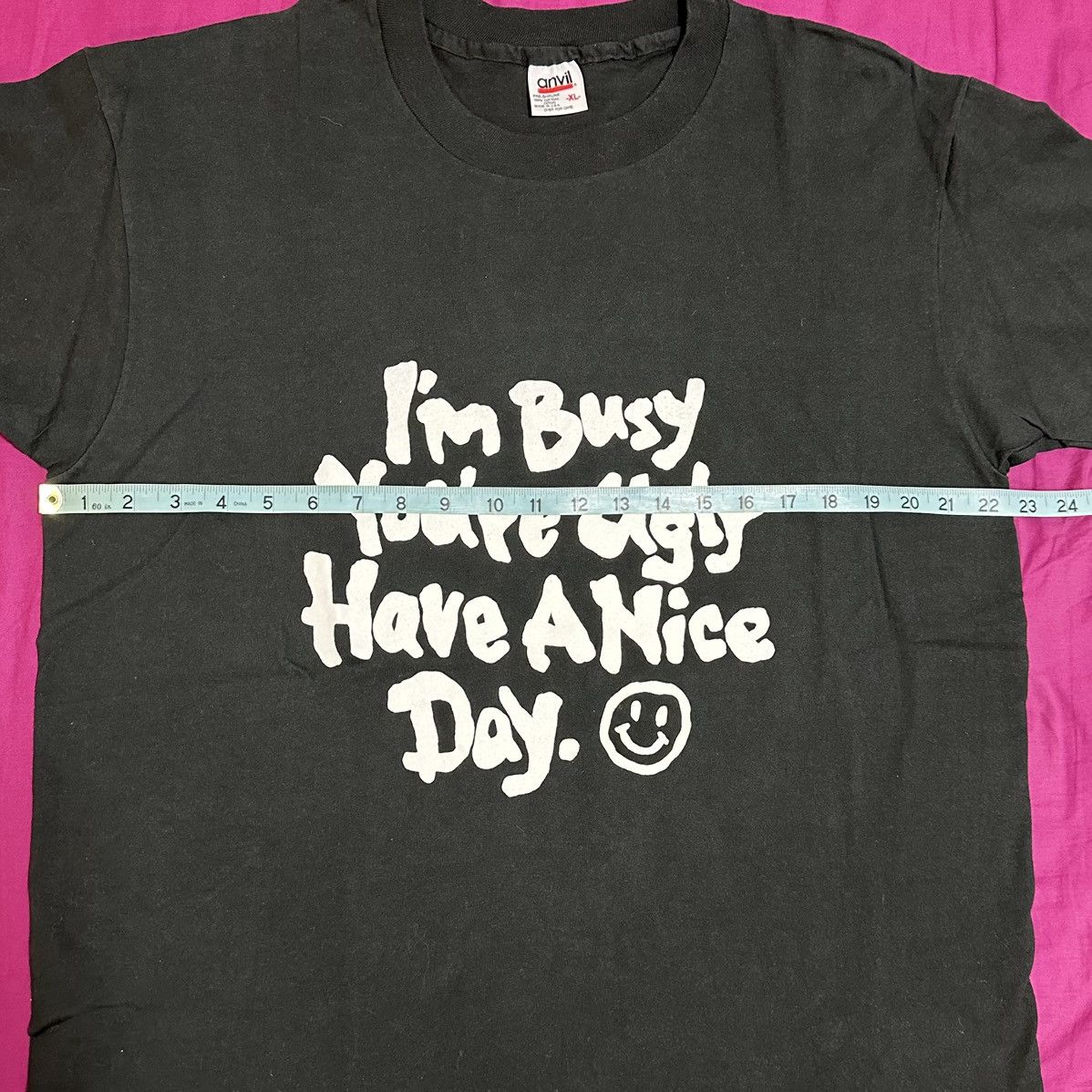Vintage Vintage Have A Nice Day Smiley Face T Shirt 1990s XL Size US XL / EU 56 / 4 - 4 Thumbnail