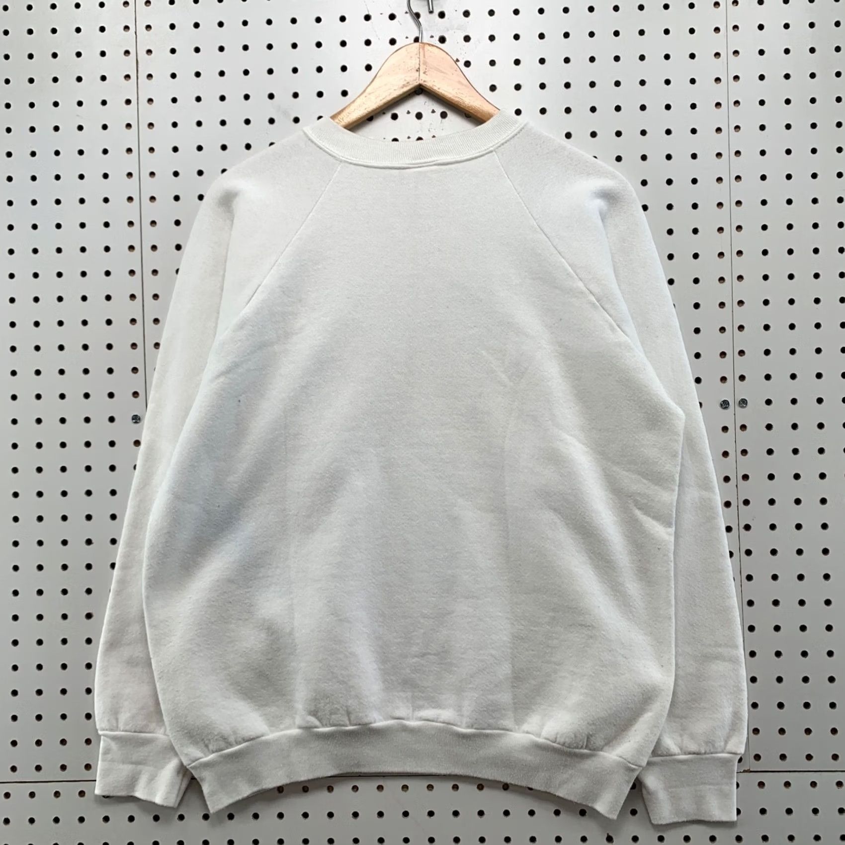 Fruit Of The Loom VINTAGE Nike Sweatshirt Mens L White 90s Cat Funny Paw Print (Walks Over Me) Size US L / EU 52-54 / 3 - 2 Thumbnail