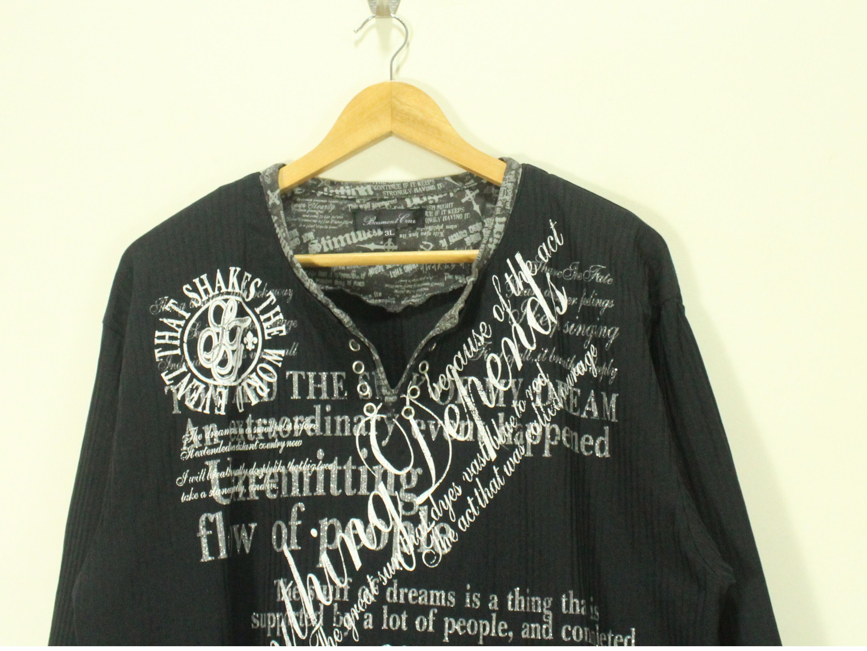Japanese Brand BEAUMONT CARR Shirt Poem Punk Grunge Gothic Emo Hysteric Size US L / EU 52-54 / 3 - 2 Thumbnail