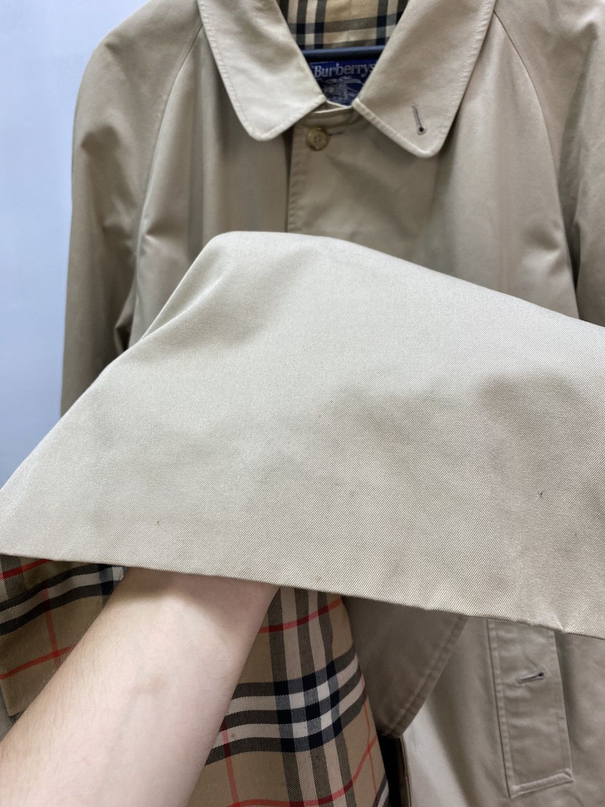 Burberry × Vintage Vintage 90’s Burberry’s nova check men’s trench coat Jacket Size US L / EU 52-54 / 3 - 19 Thumbnail