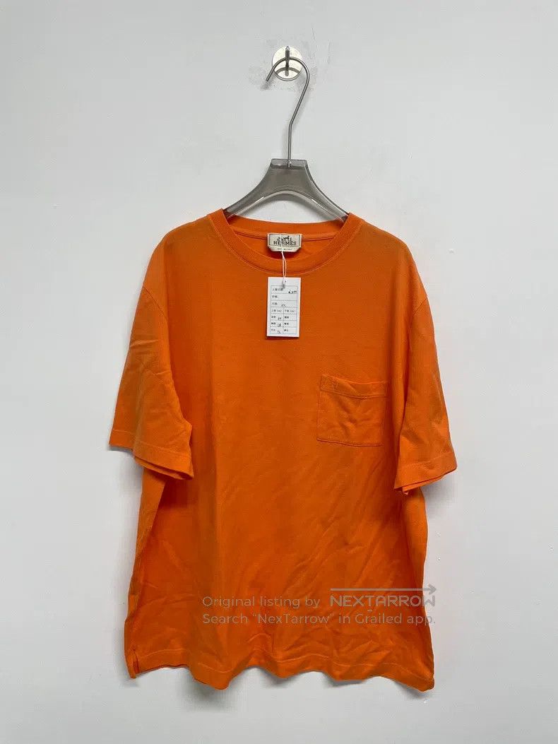 Hermes Hermes Round Neck Short-Sleeve Orange Size 3XL / US 20-22 - 1 Thumbnail