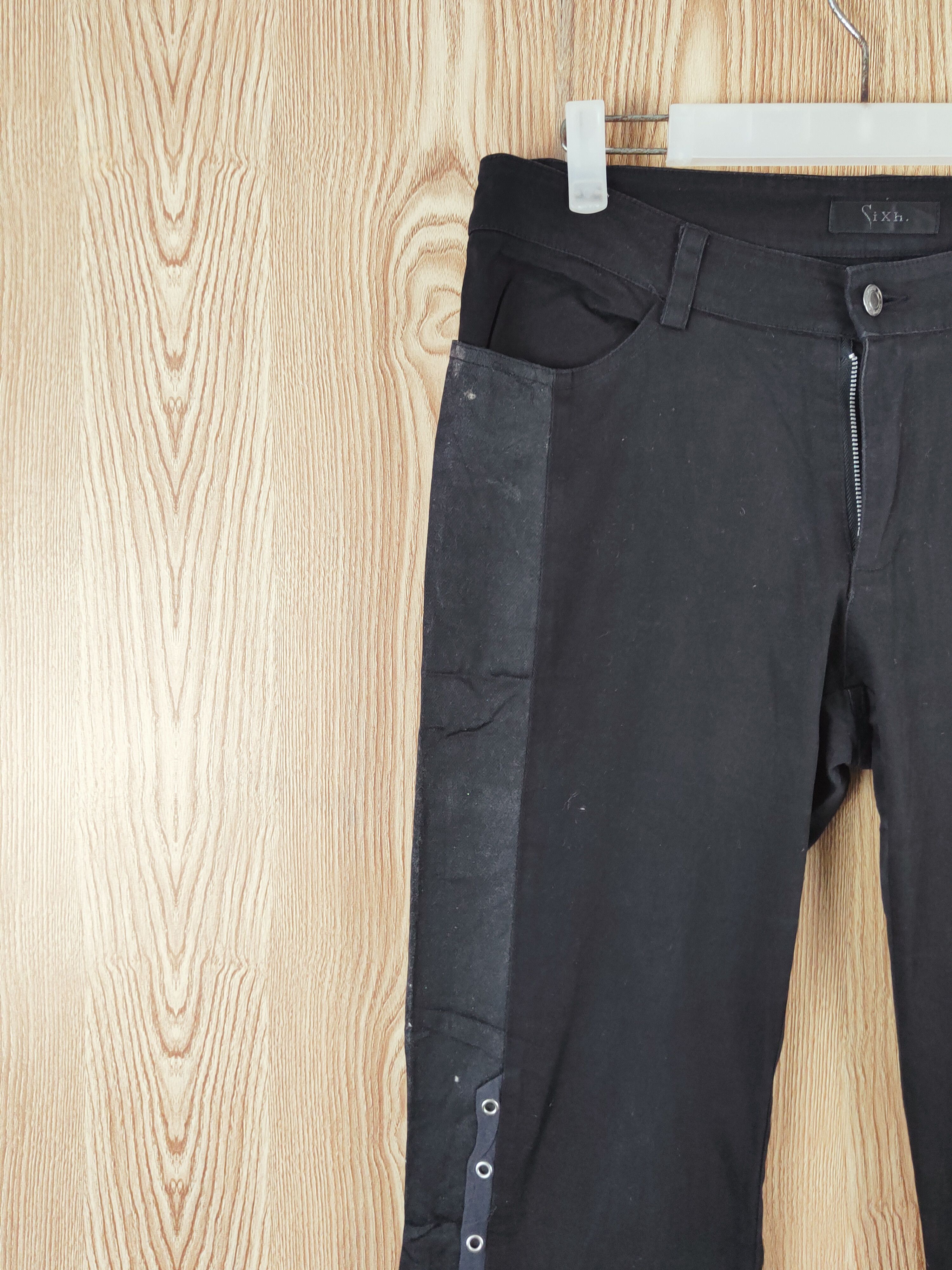 If Six Was Nine DL Sixh Black punk Multipocket Casual Pants #W076 Size 30" / US 8 / IT 44 - 3 Thumbnail