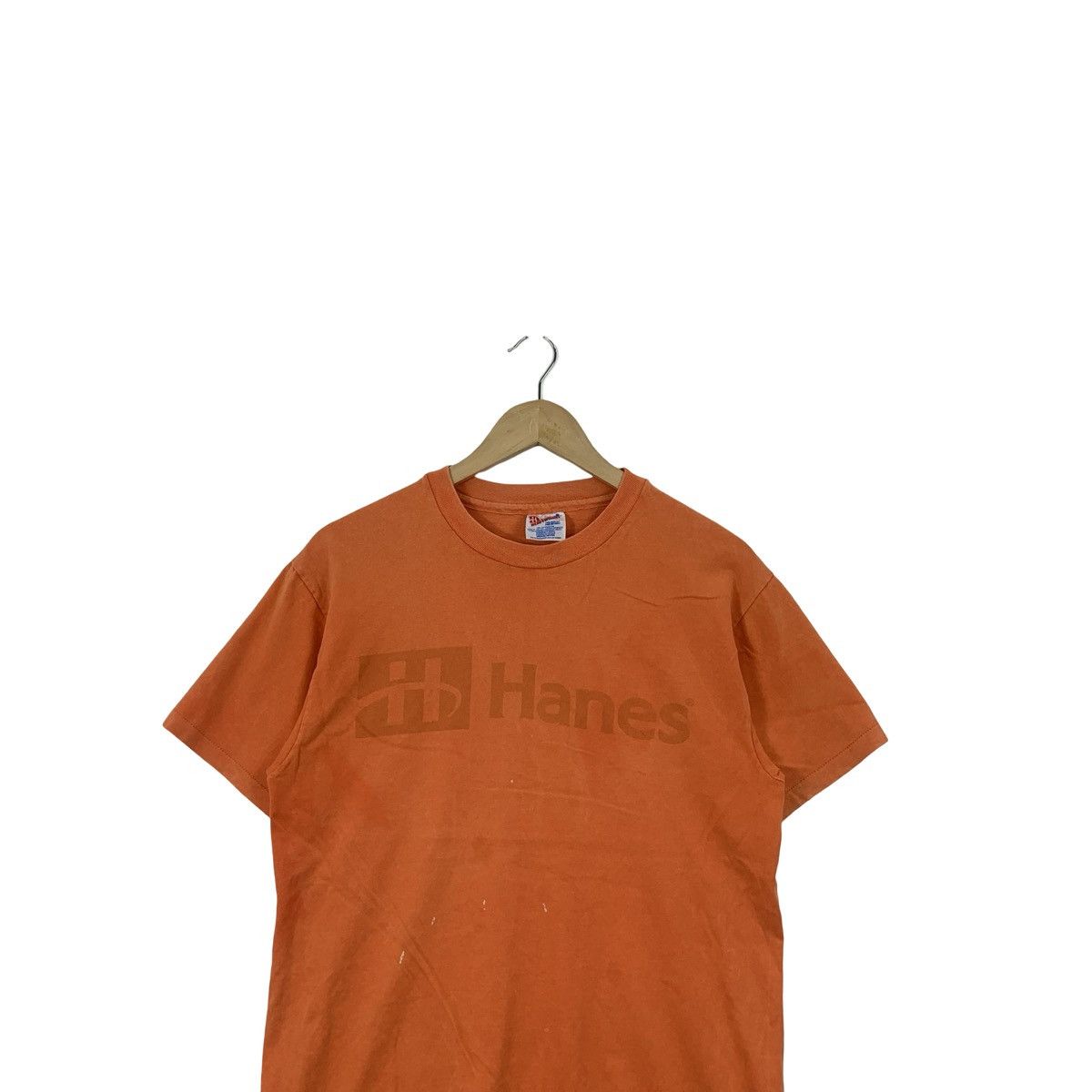 Hanes Vintage HANES HEAVYWEIGHT Fade Logo Tee Shirt Top Size US M / EU 48-50 / 2 - 2 Thumbnail