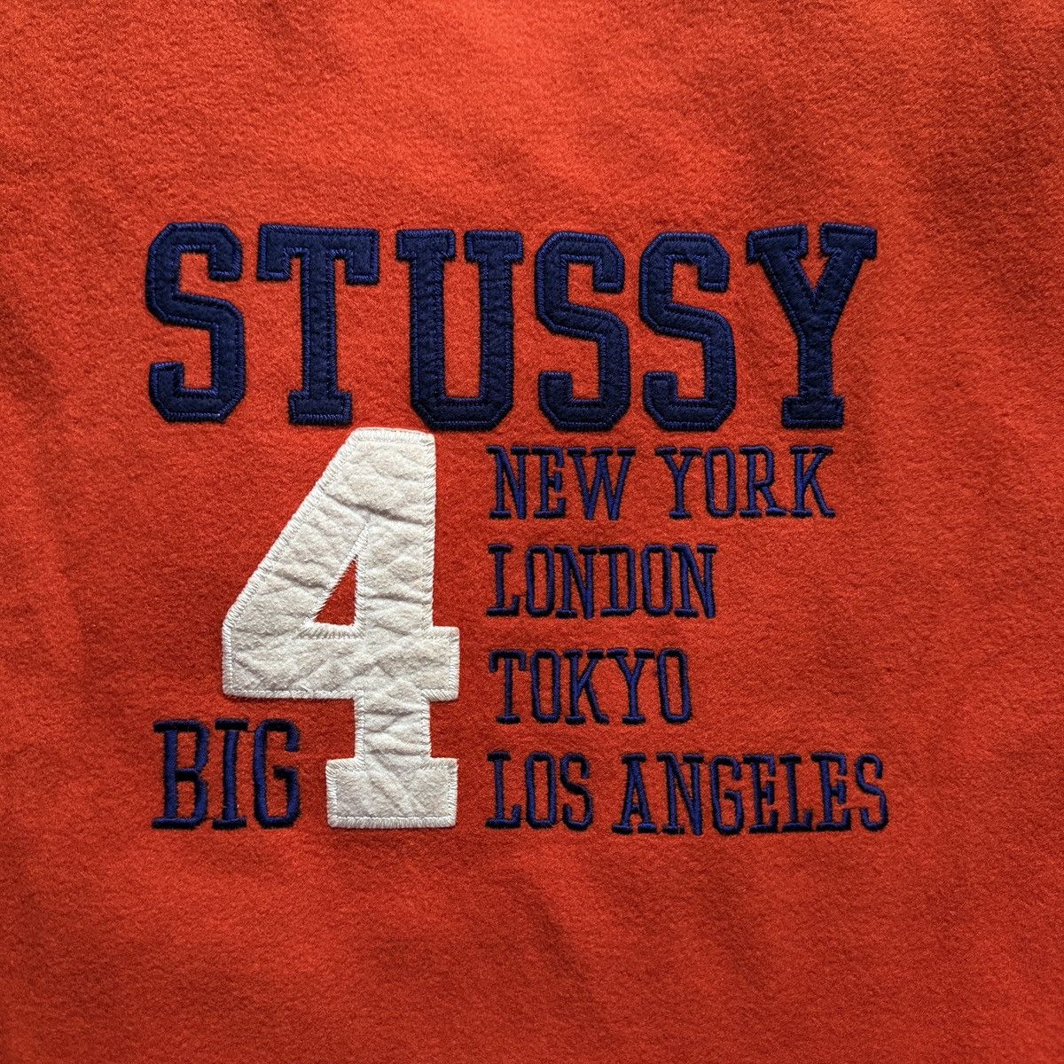 Stussy Stussy 90’s old Big 4 varsity jacket Size US L / EU 52-54 / 3 - 4 Thumbnail