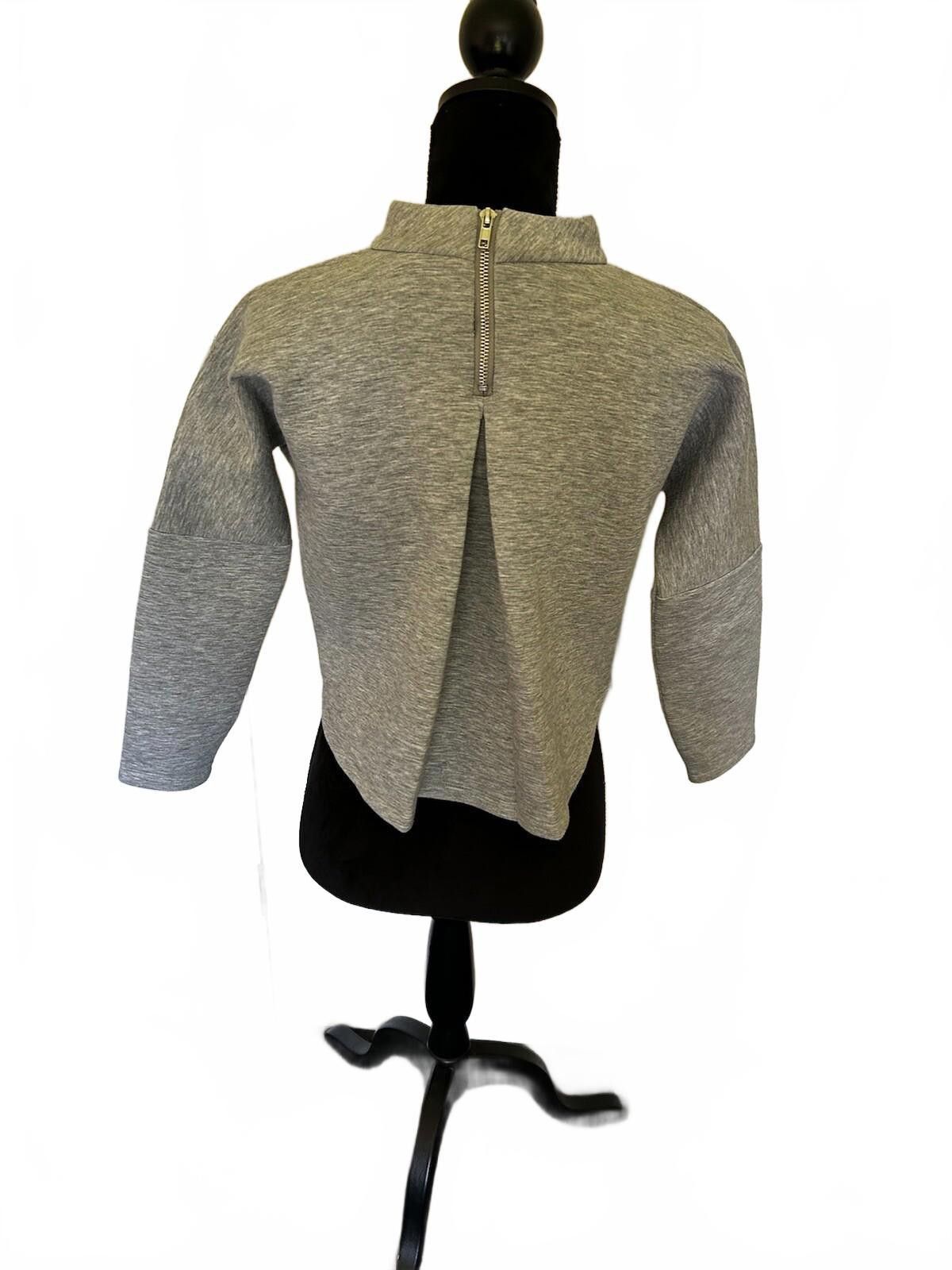 Other SEED Grey 3/4 Sleeve Ponte Jumper Sweater Top - Sz XS (005) Size XS / US 0-2 / IT 36-38 - 6 Thumbnail