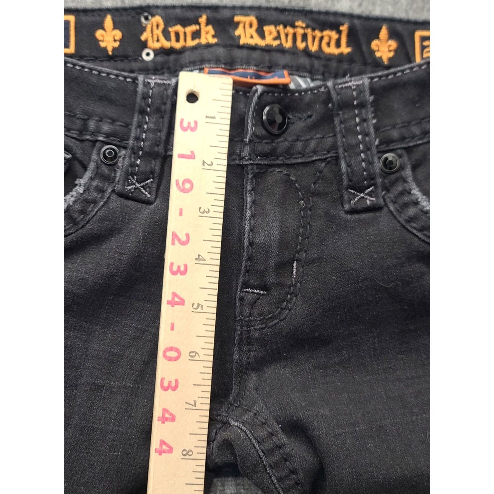 Vintage VINTAGE Rock Revival Jeans Womens 26x30 Celinda Skinny Fit Tapered Leg Ankle Cowgirl Size 26" / US 2 / IT 38 - 5 Thumbnail