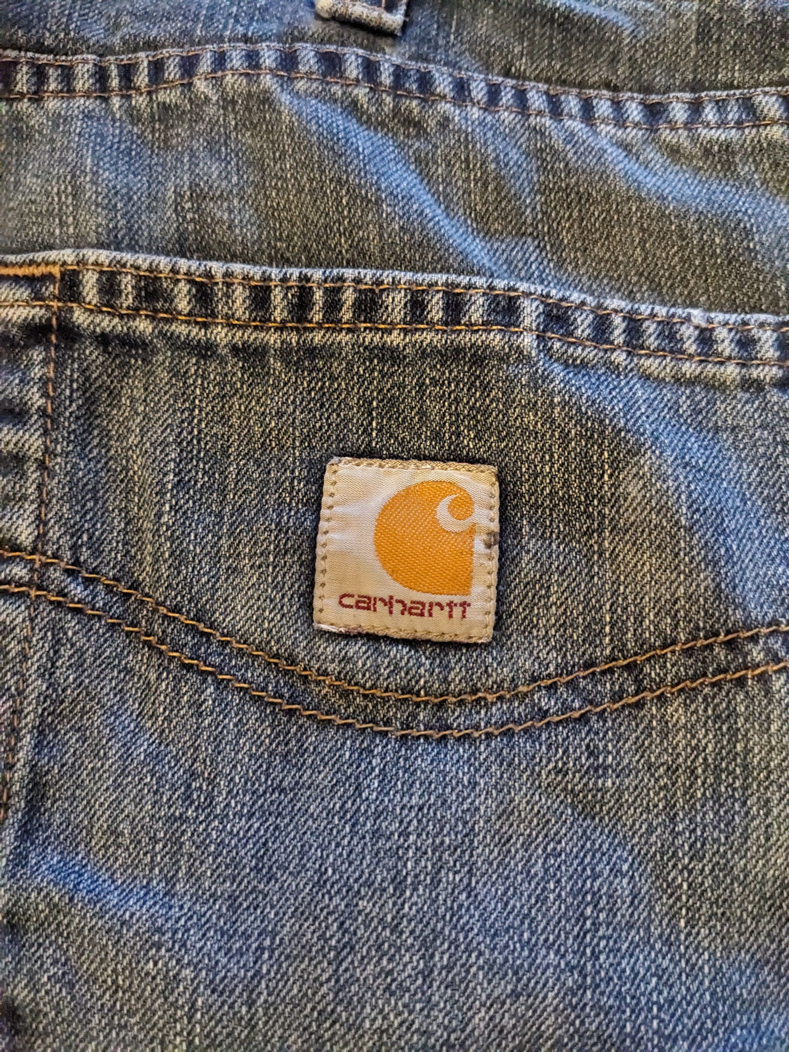 Carhartt × Vintage Vintage Carhartt 101483-968 38 x 30 Blue Denim Jeans Size US 38 / EU 54 - 2 Thumbnail