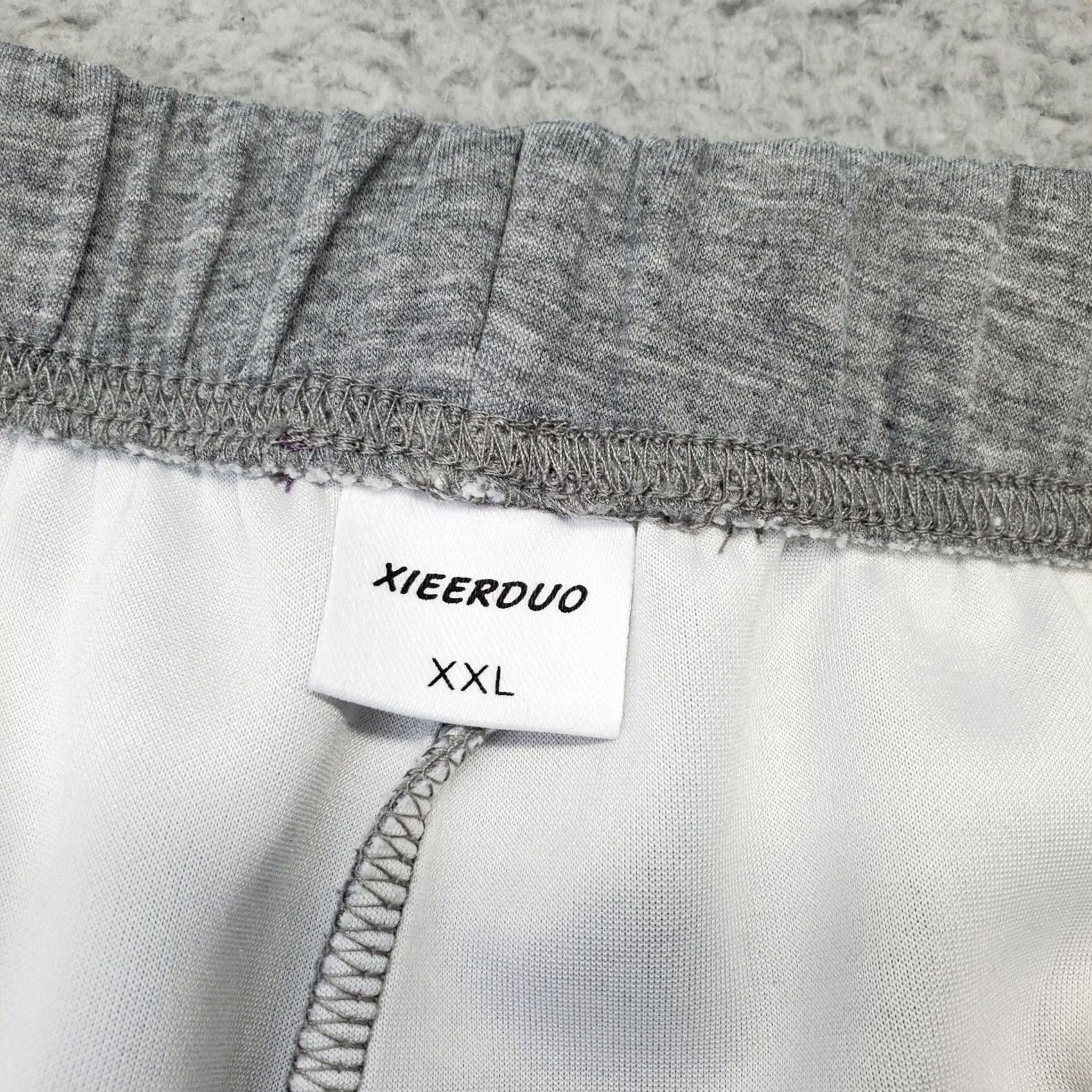 Vintage Xieerduo Sweatpants Women XXL Gray Cozy Fleece Drawstring Wide Leg Size 40" / US 18 - 6 Thumbnail