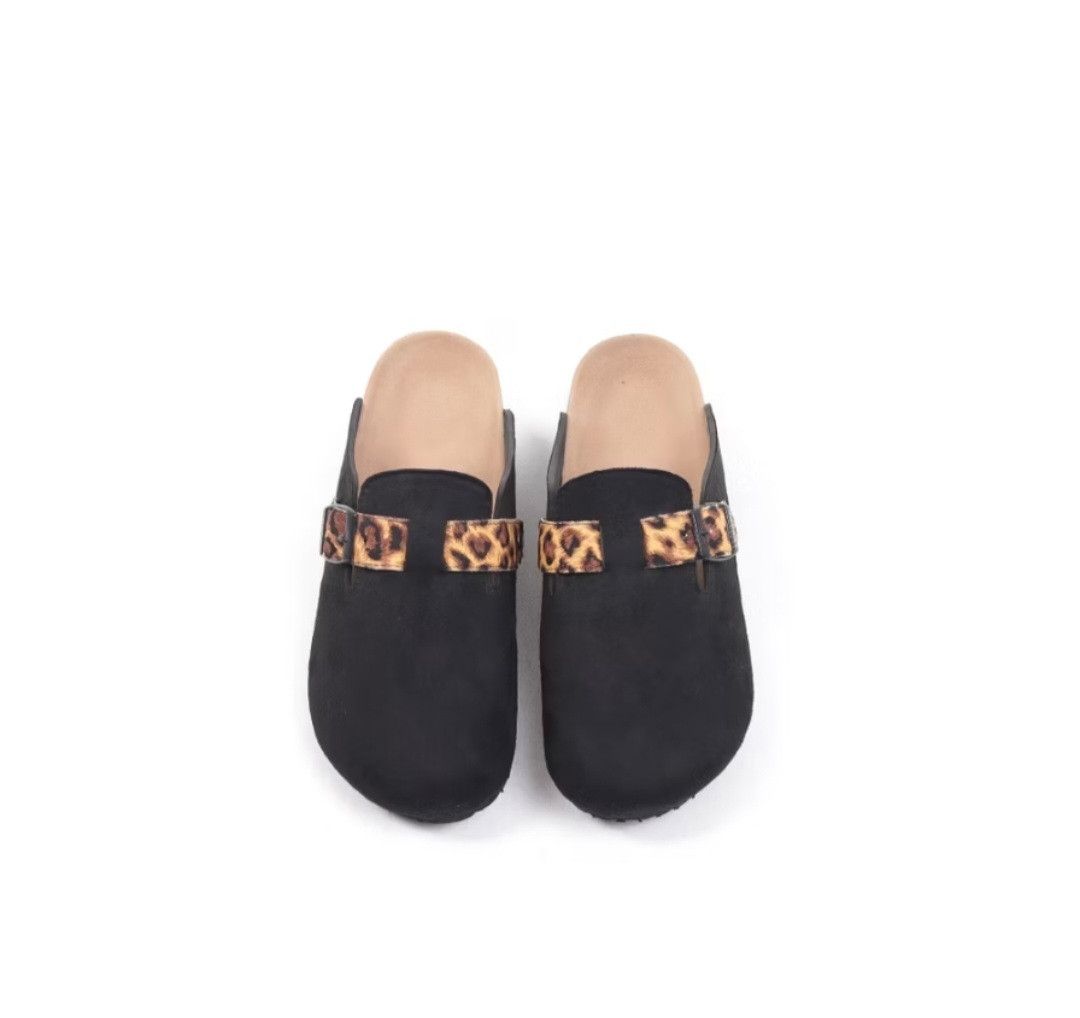 Japanese Brand Leopard black Japanese style sandal Size US 8 / EU 41 - 1 Thumbnail