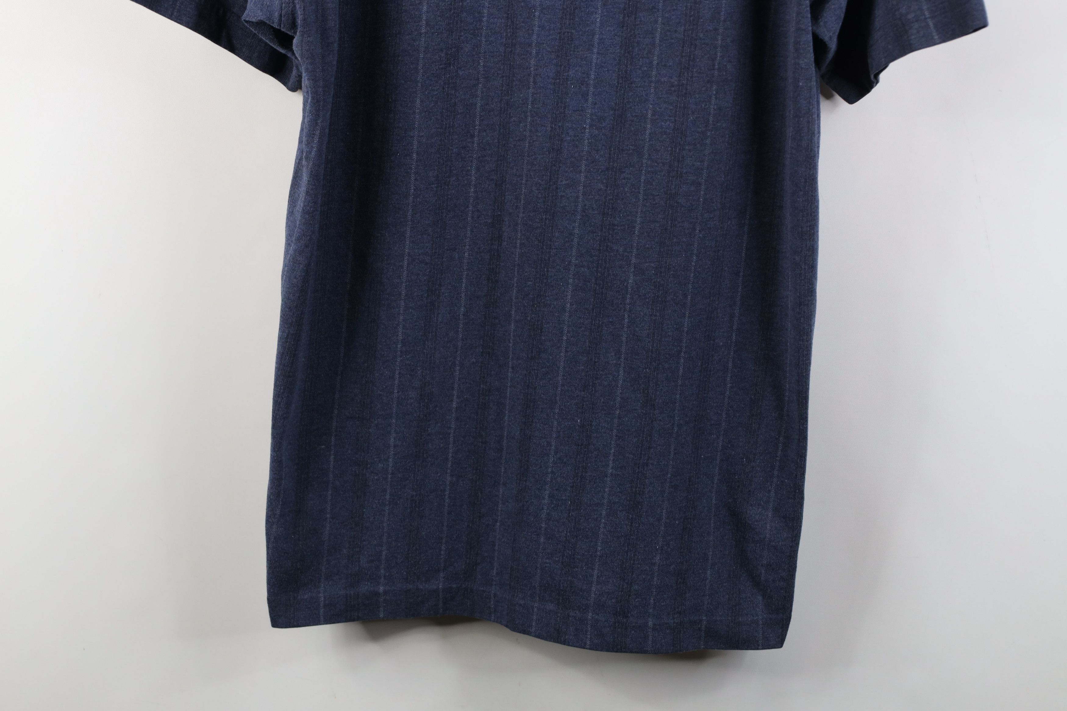Vintage Vintage 90s Streetwear Striped Short Sleeve Henley T-Shirt Size US L / EU 52-54 / 3 - 3 Thumbnail