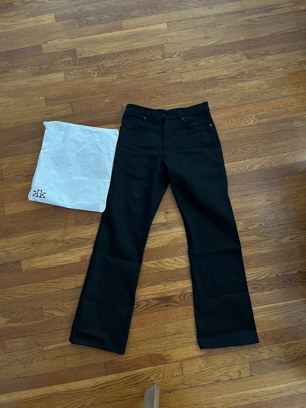 K-Two Studios K-Two Studios 14.5oz Black Bootcut Selvedge Heavy Denim Size US 32 / EU 48 - 1 Thumbnail