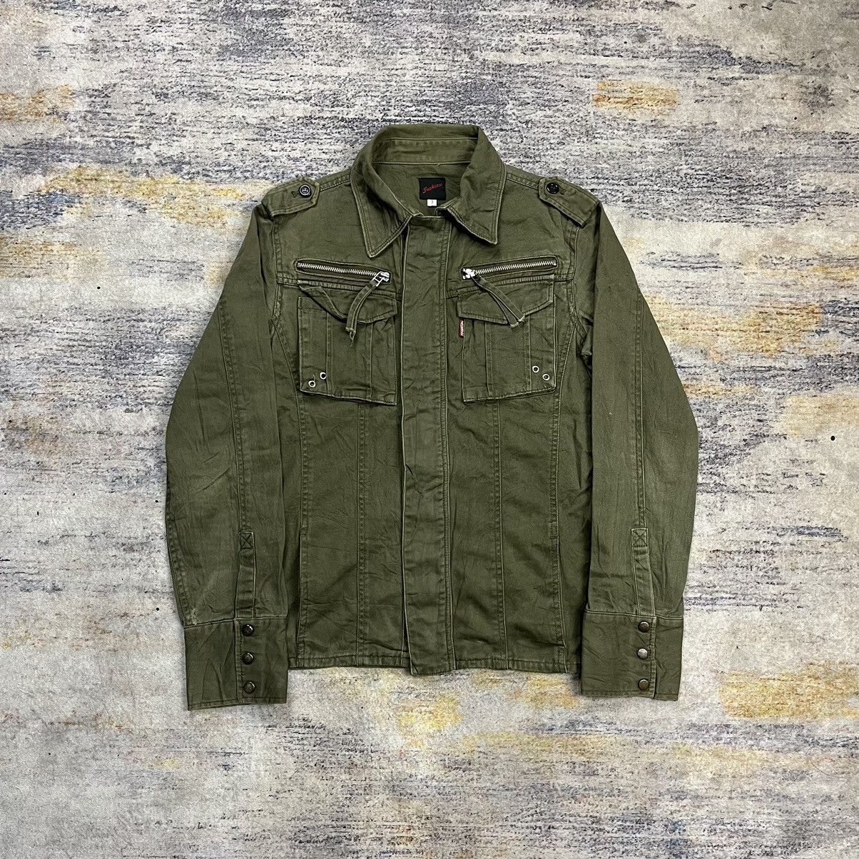 JACKROSE × Japanese Brand × Le Grande Bleu (L.G.B.) Vintage Jackrose military shirt Size US S / EU 44-46 / 1 - 2 Thumbnail