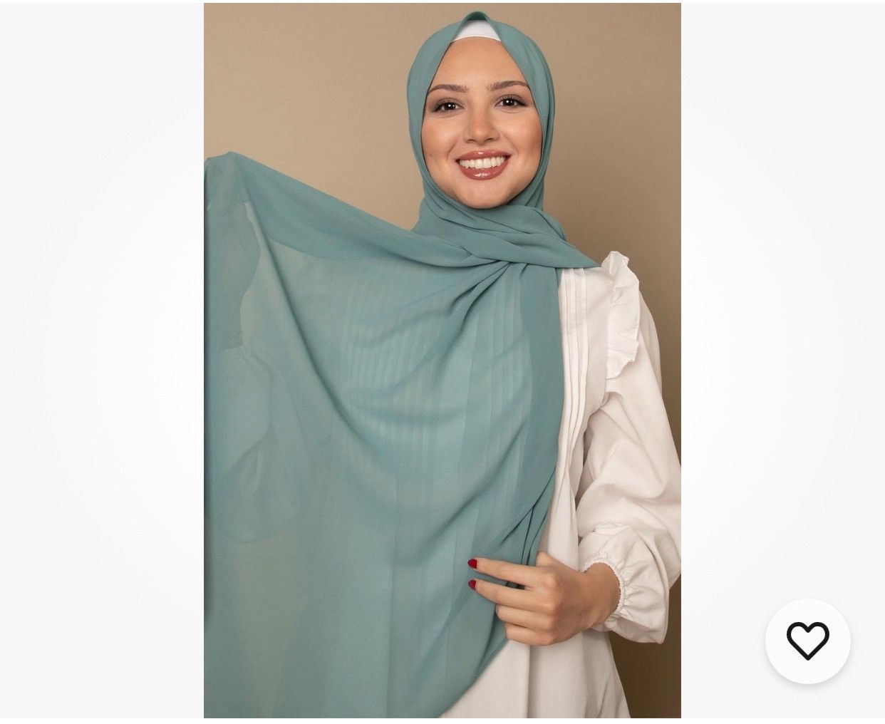 Other VOILE CHIC Premium Chiffon Ocean Blue Hijab Scarf For Women Size ONE SIZE - 1 Thumbnail