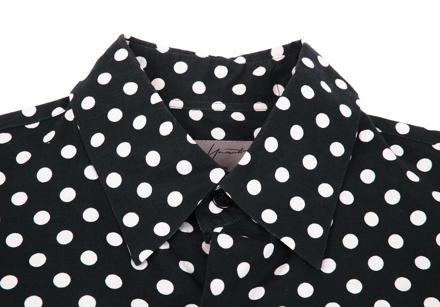 Yohji Yamamoto Yohji Yamamoto Cotton Dot Print Short Sleeve Shirt Size US S / EU 44-46 / 1 - 4 Thumbnail