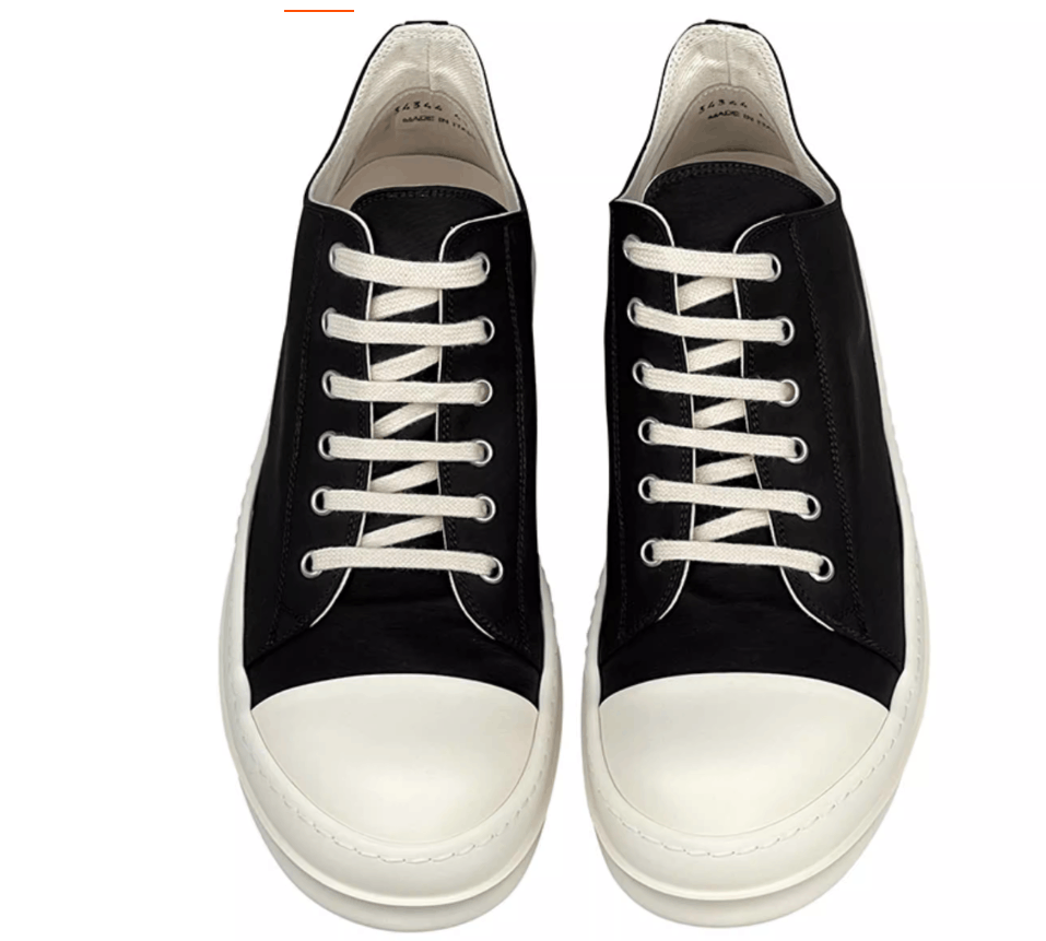 Rick Owens Drkshdw Rick Owens DRKSHDW Men's Canvas Low Top Sneakers Size US 10 / EU 43 - 3 Thumbnail