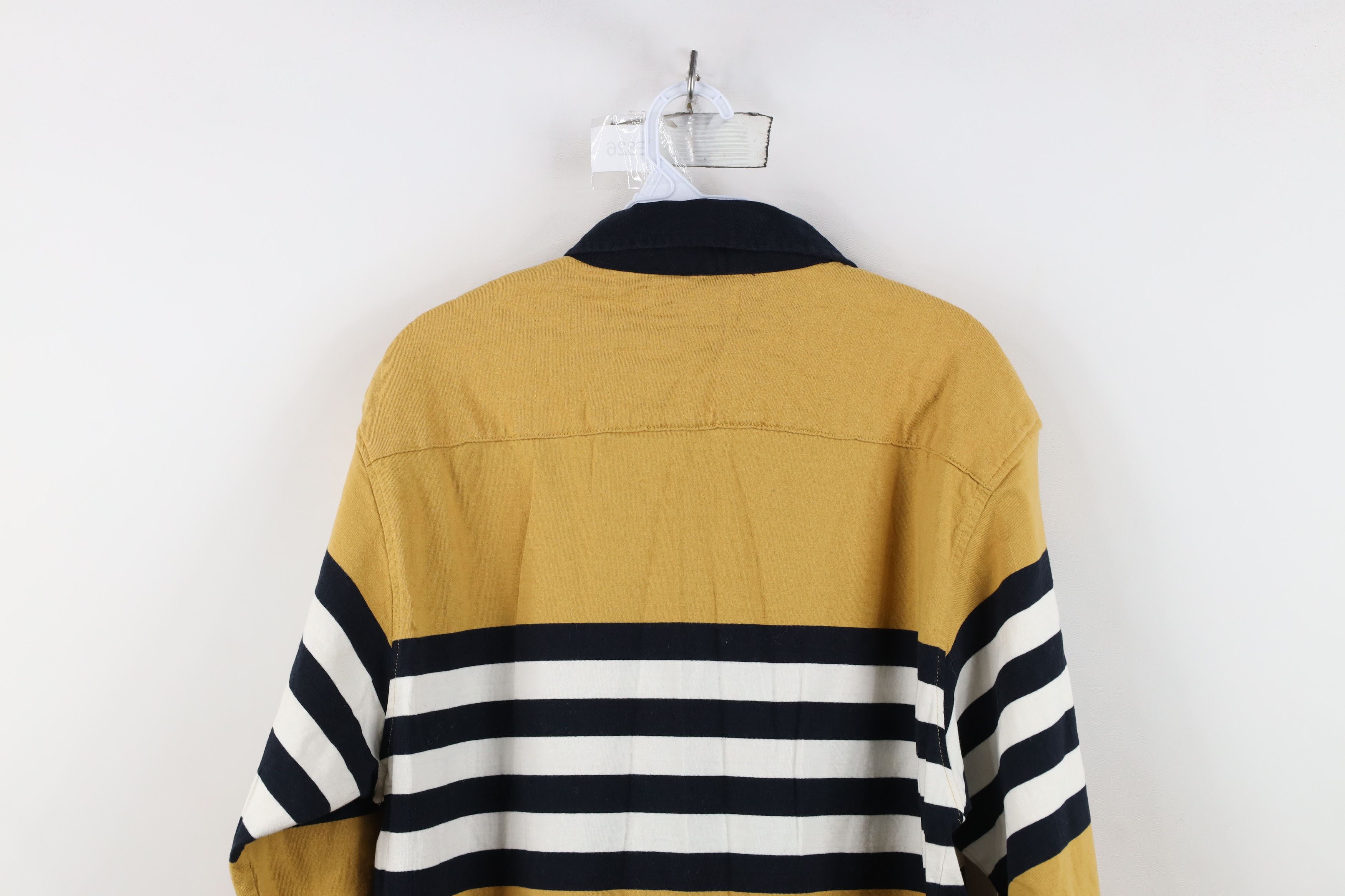 Vintage Vintage 90s Streetwear Striped Long Sleeve Rugby Polo Shirt Size US L / EU 52-54 / 3 - 12 Thumbnail
