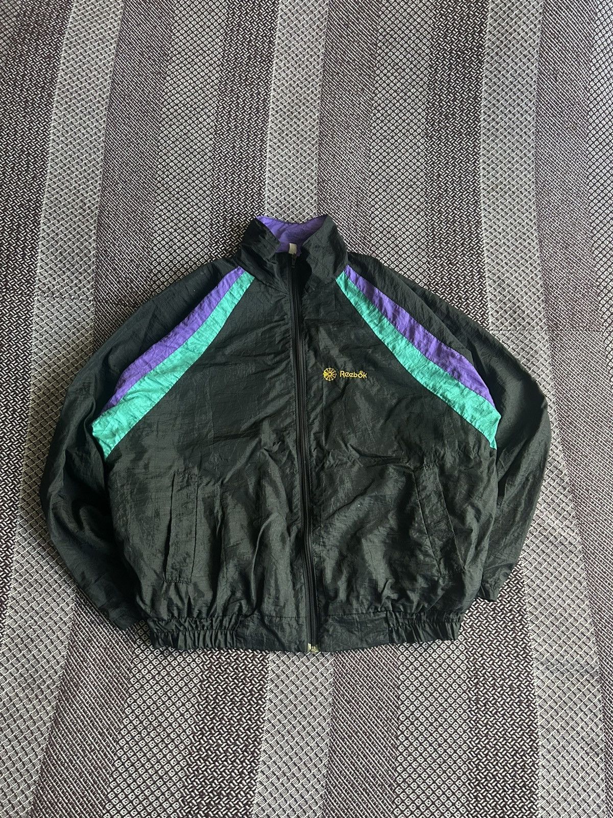 Reebok Vintage Reebok Track Jacket 90s Rare Nylon Sportswear Sz XL Size US XL / EU 56 / 4 - 1 Thumbnail