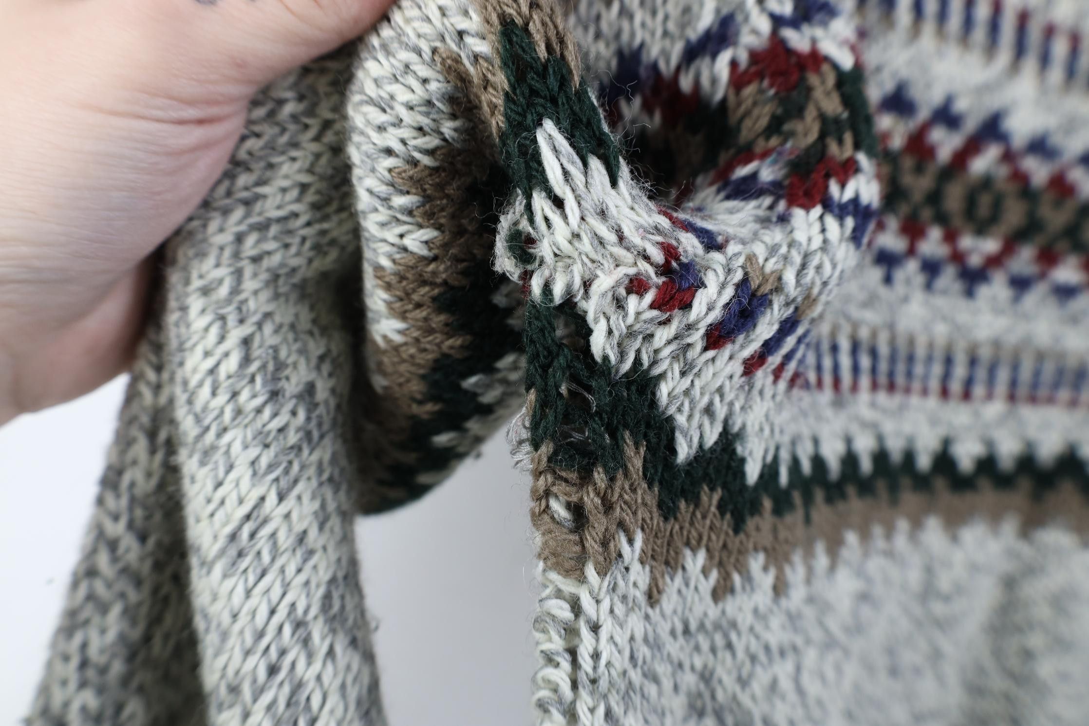 Vintage Vintage 90s Streetwear Wool Blend Knit Fair Isle Sweater Size M / US 6-8 / IT 42-44 - 6 Thumbnail
