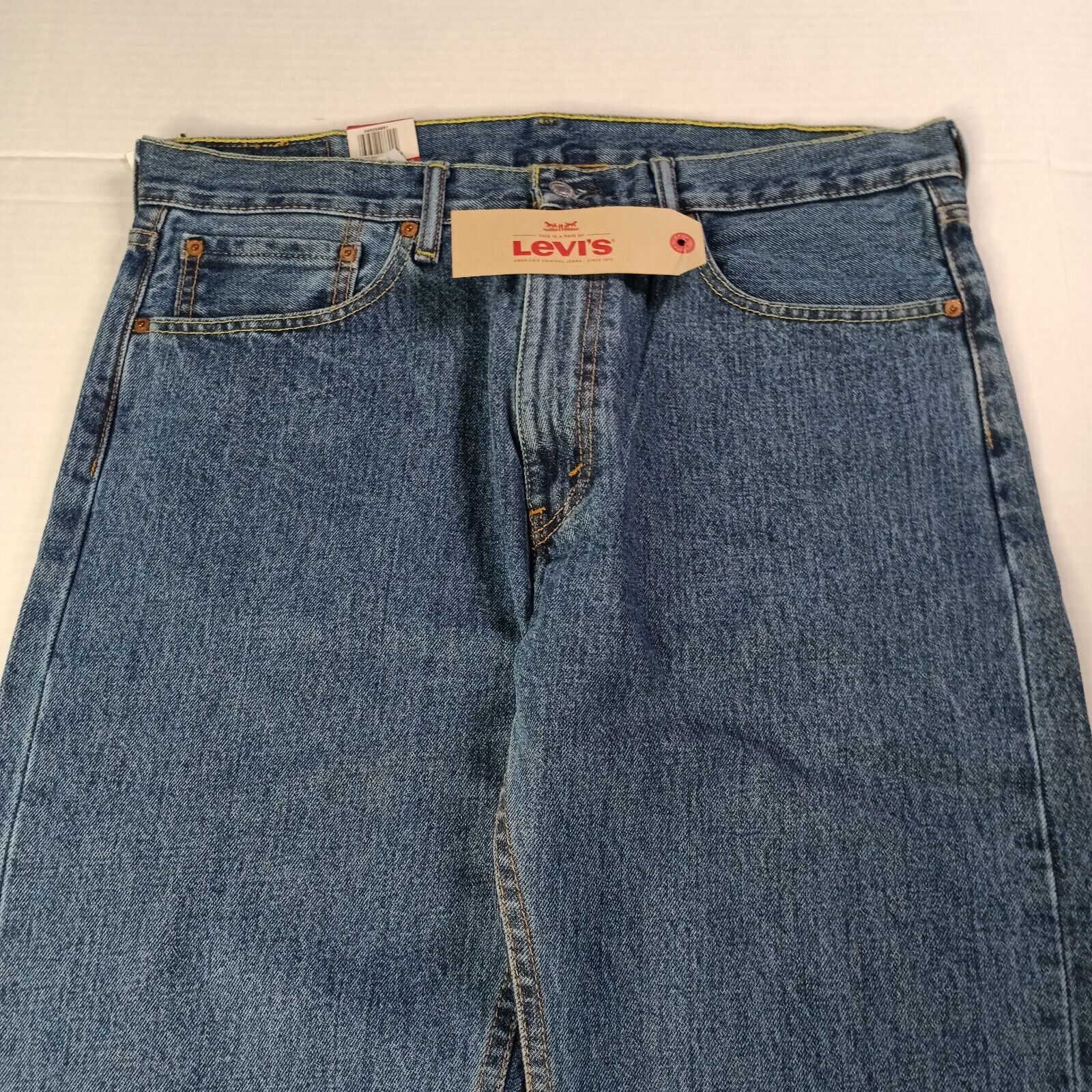 Levi's Levi's 505 Jeans Men's 36x38 Regular Fit Straight Leg Blue Size US 36 / EU 52 - 4 Thumbnail