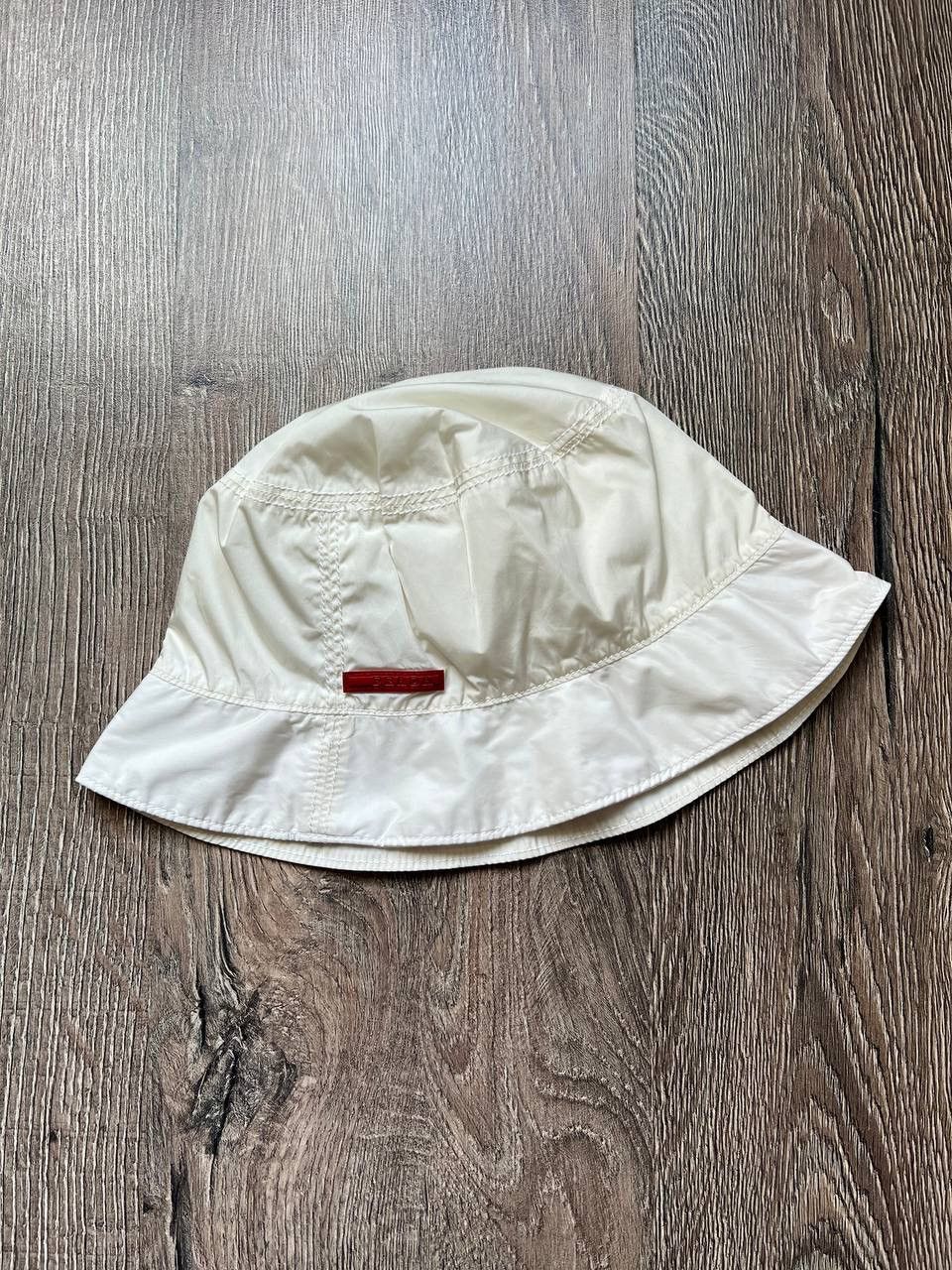 Prada Vintage Prada Linea Rossa sport red tab nylon bucket hat Size ONE SIZE - 1 Thumbnail