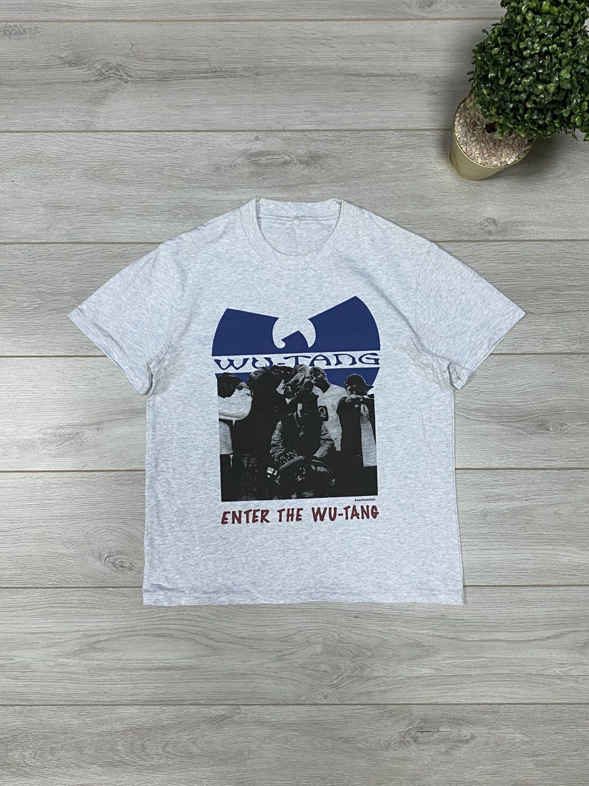 Band Tees Vintage Bootleg Wu tang clan enter the wu tang cream Size US L / EU 52-54 / 3 - 1 Thumbnail