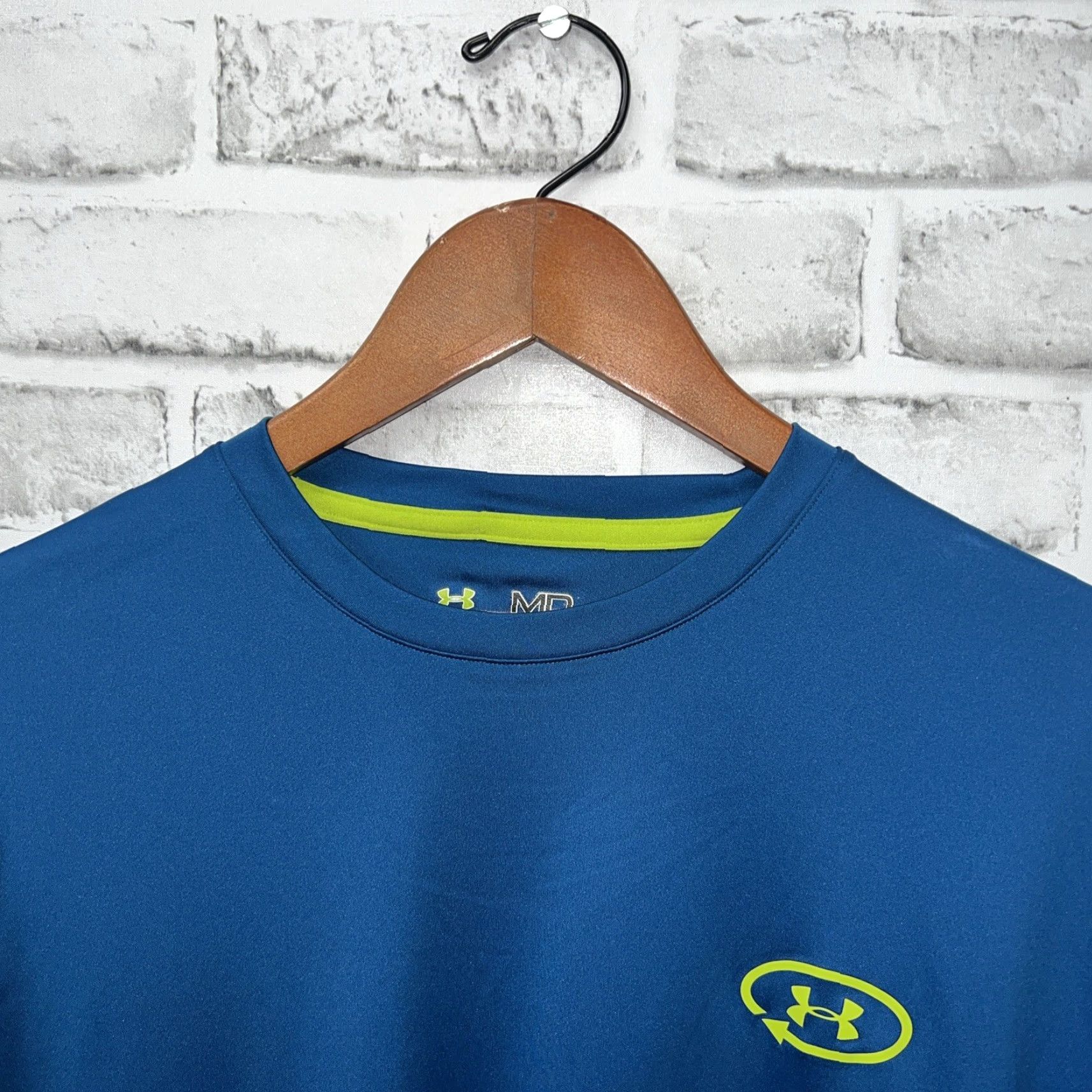 Under Armour Under Armour Catalyst Loose Blue T-Shirt Mens M Athletic Size US M / EU 48-50 / 2 - 2 Thumbnail