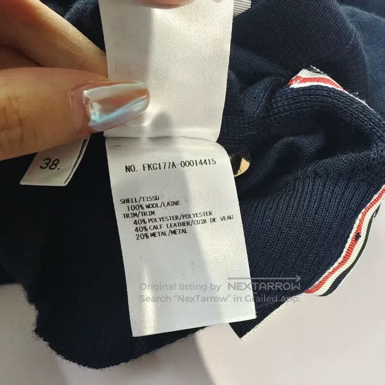 Thom Browne Thom Browne Blue wool cardigan Size XS / US 0-2 / IT 36-38 - 5 Thumbnail