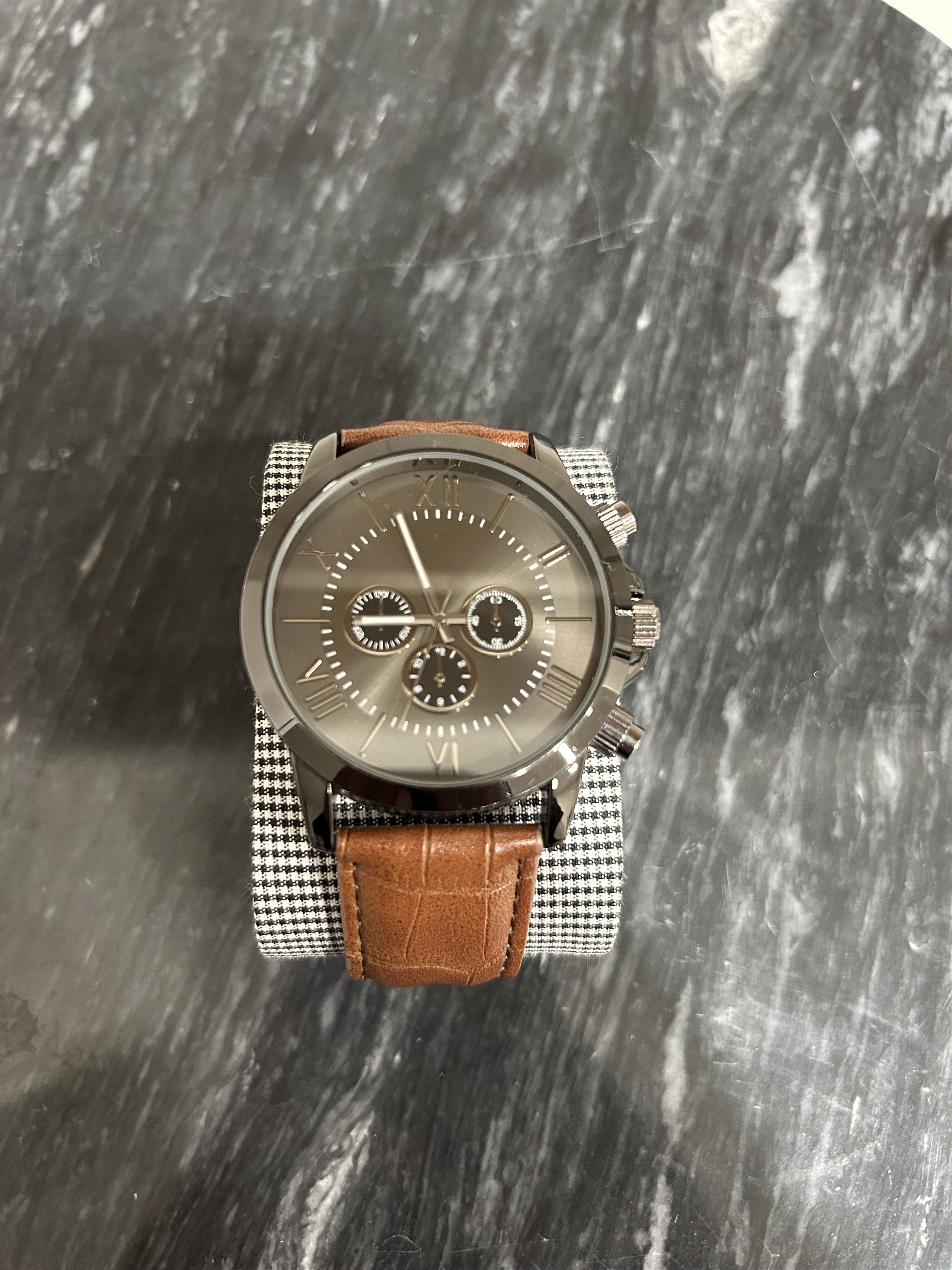 Fossil Men's Fossil Watch (Brown Leather) Size ONE SIZE - 1 Thumbnail