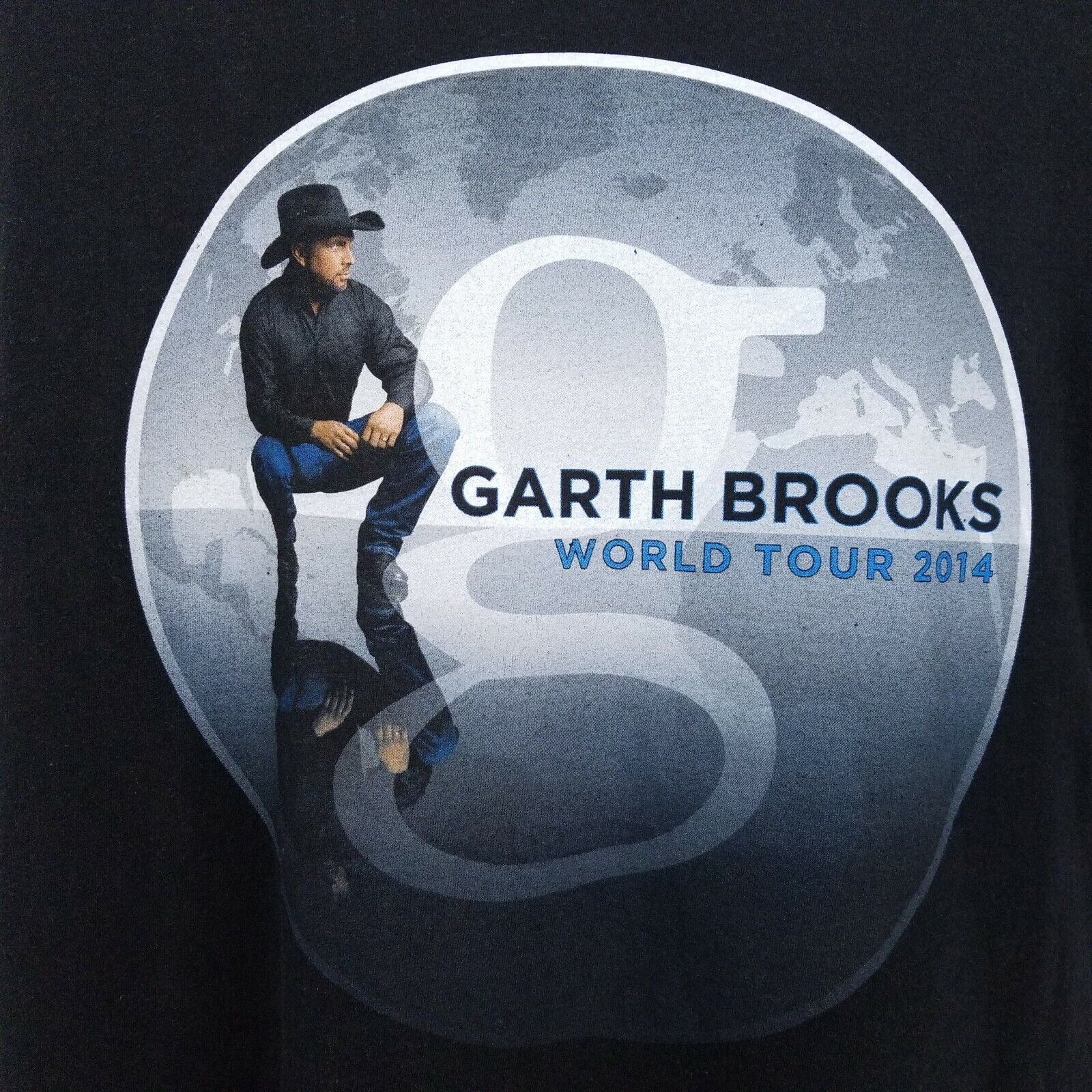 Hanes Garth Brooks World Tour 2014 T Shirt Mens XL Chicago Atlanta Size US XL / EU 56 / 4 - 5 Thumbnail