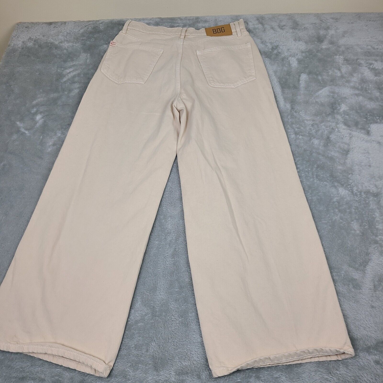 Bdg BDG Jeans Womens Size 31 Tan High and Wide Crop Casual Deni Size 31" - 10 Thumbnail