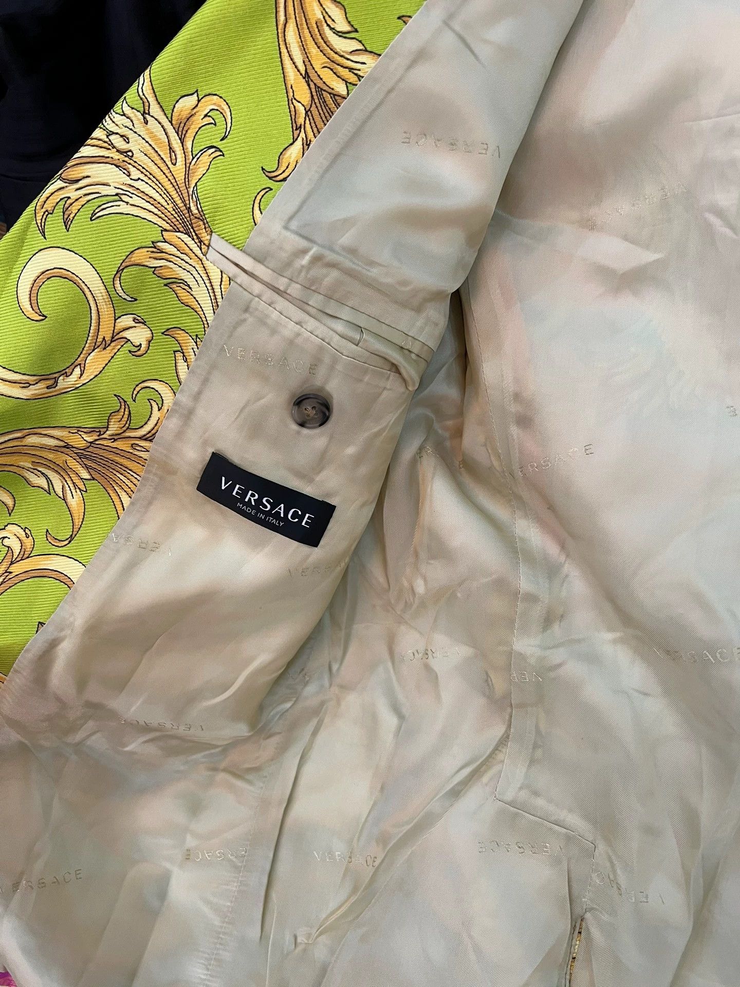 Versace Versace Classic Baroque Silk Suit 50 (New) Size 50R - 3 Thumbnail