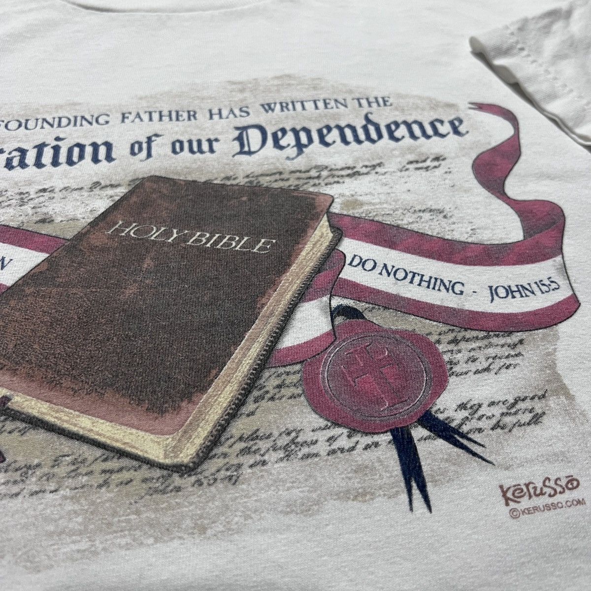 Vintage Vintage Y2K Holy Bible God Jesus Promo Tee XL Size US XL / EU 56 / 4 - 3 Thumbnail