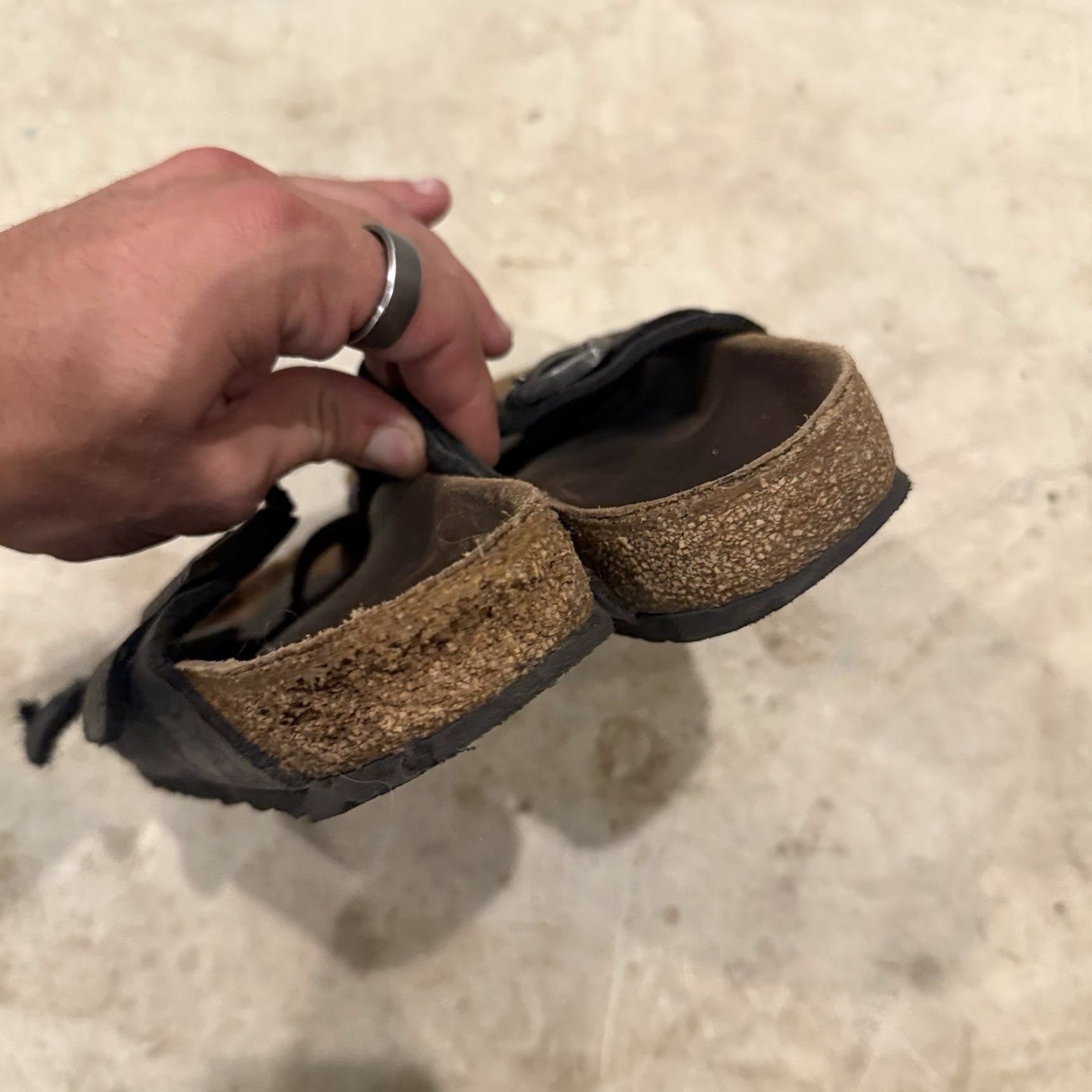 Birkenstock Birkenstock Arizona Black Birko-Flor Slide Sandals 37 EU Women 6-6.5 US Size US 6 / IT 36 - 6 Thumbnail