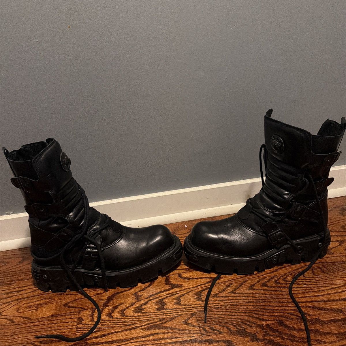 New Rock New Rock high boots Size US 12 / EU 45 - 2 Thumbnail