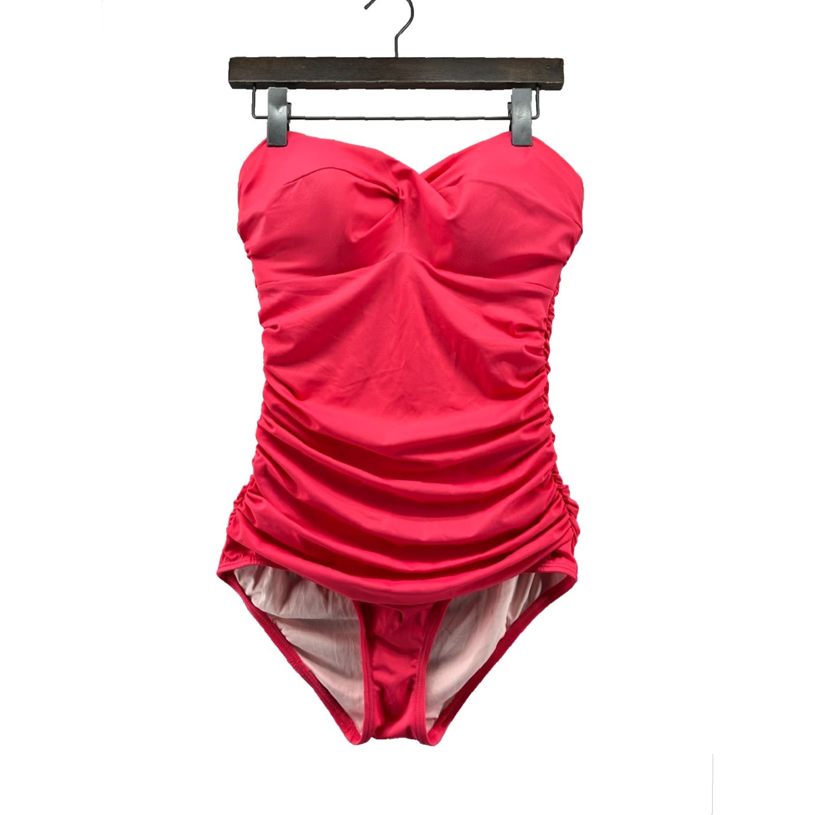 Victoria's Secret Victoria's Secret Bandeau One-Piece Swimsuit Pink Women's 8D Padded Beach Size ONE SIZE - 2 Thumbnail