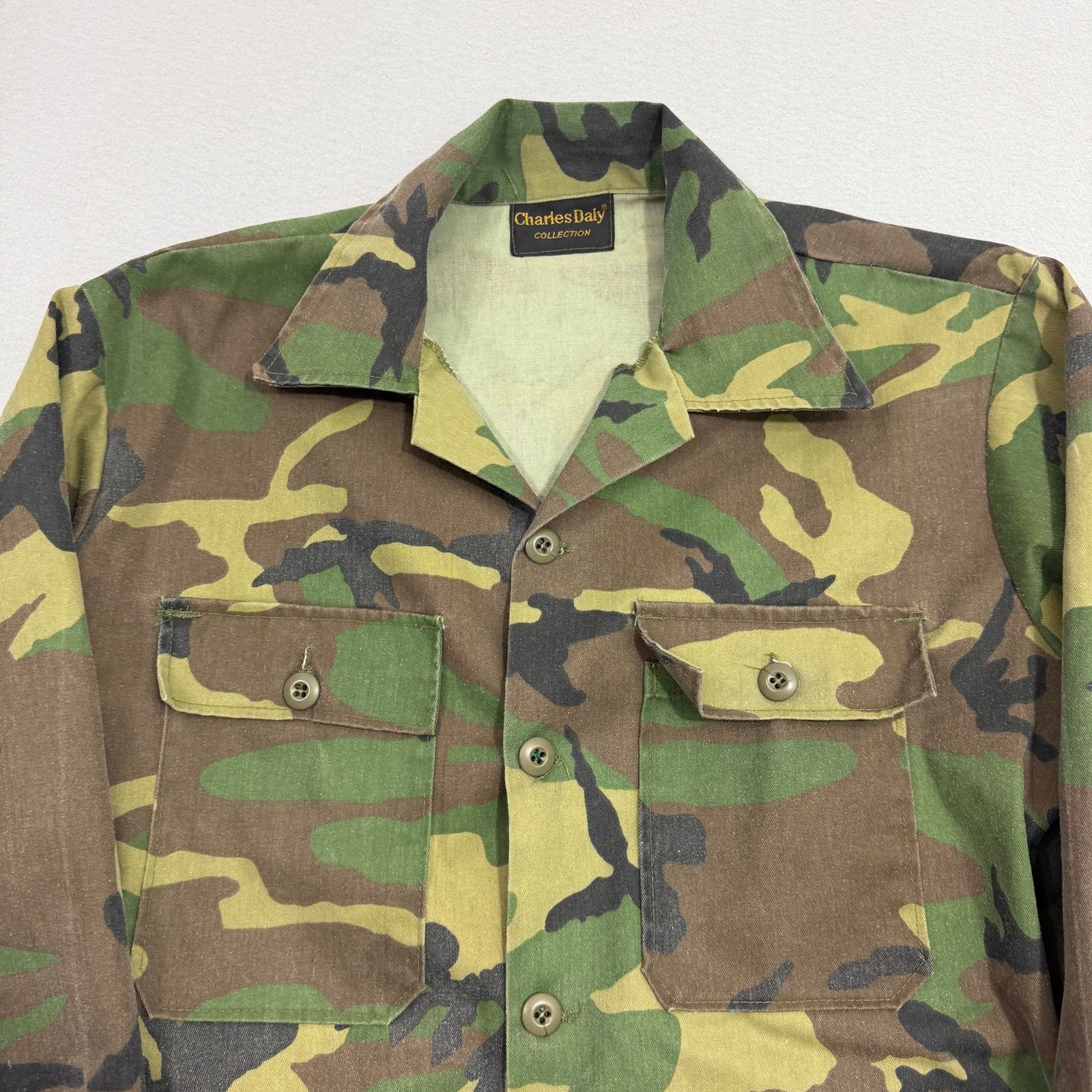 Vintage Vintage Charles Daly Camo Shirt Jacket Men's Extra Large Size US XL / EU 56 / 4 - 3 Thumbnail