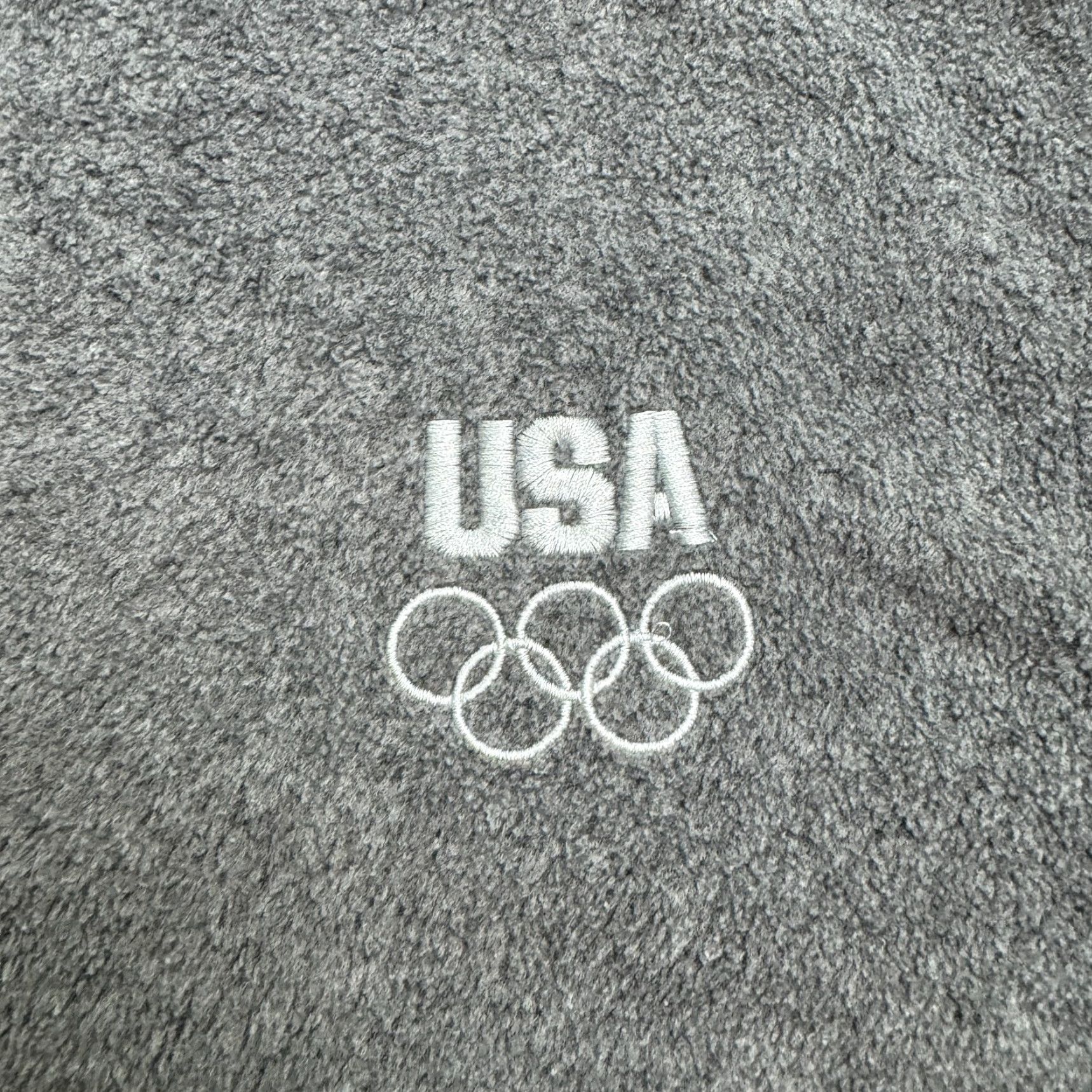 Vintage VINTAGE Olympic USA Fleece Vest Jacket Mens XL Gray Full Zip Sports Size US XL / EU 56 / 4 - 3 Thumbnail