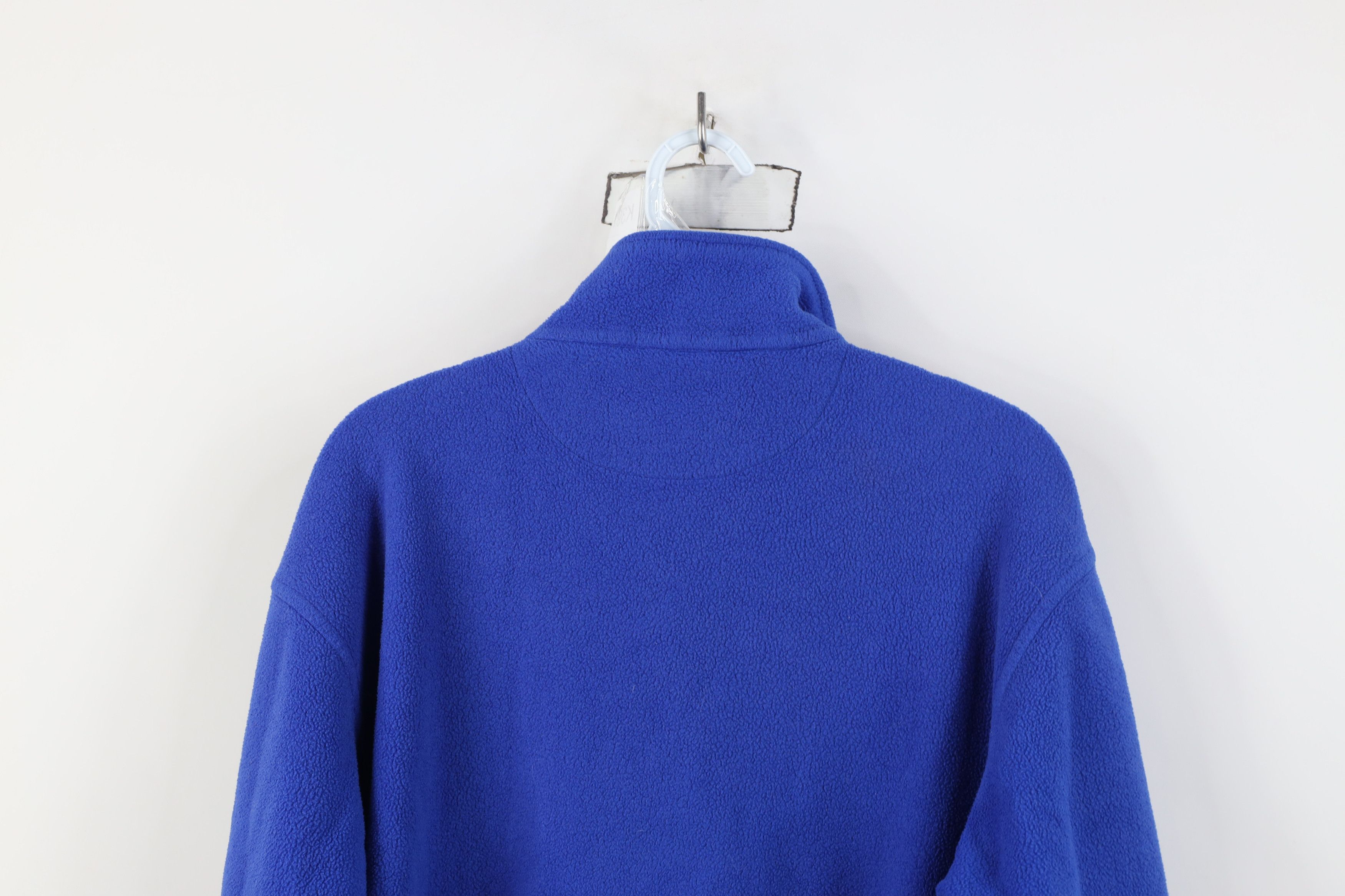 Lands' End Vintage 90s Lands End Blank Full Zip Fleece Jacket Blue USA Size M / US 6-8 / IT 42-44 - 12 Thumbnail