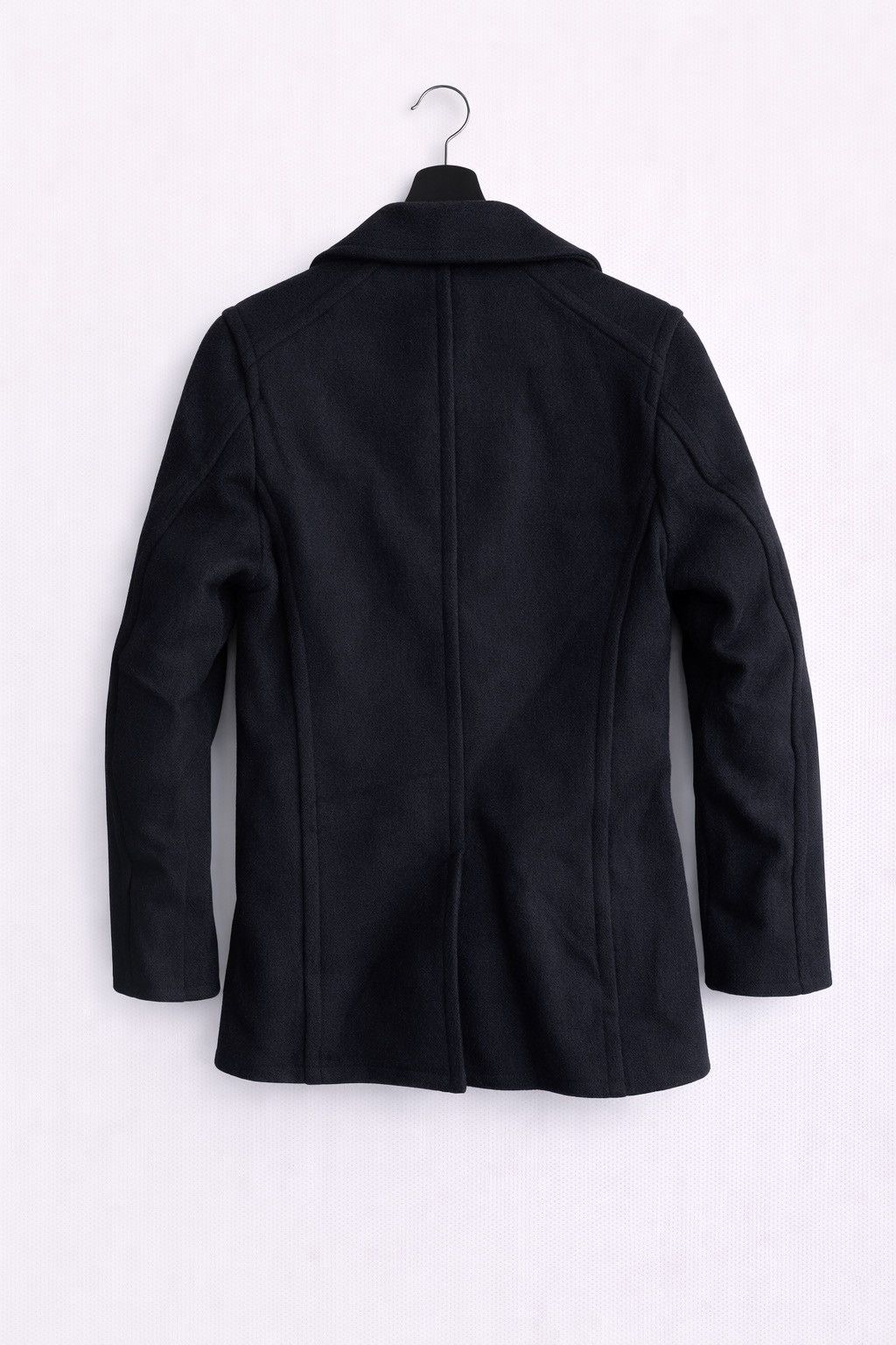 Jun Takahashi Violet Buffalo Wallows Black Wool Pea Coat Outerwear Size US XXS / EU 40 - 2 Thumbnail