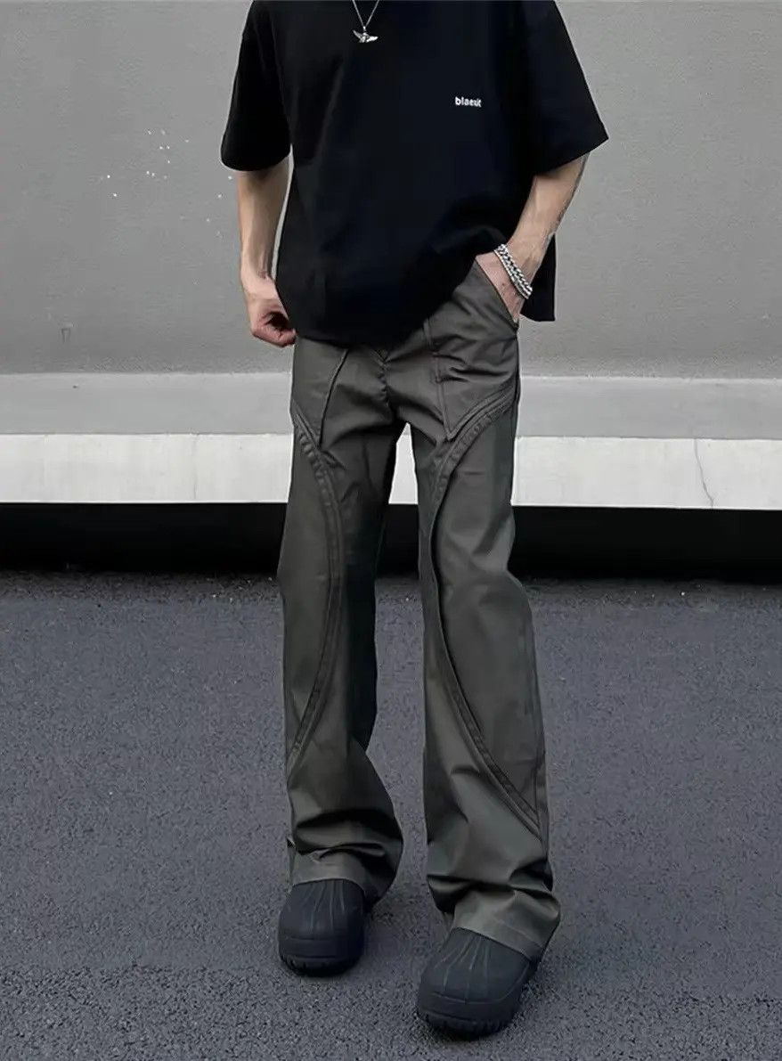 Japanese Brand × Vintage Streetwear Design Loose Baggy Straight Casual Pants Size US 33 - 3 Thumbnail