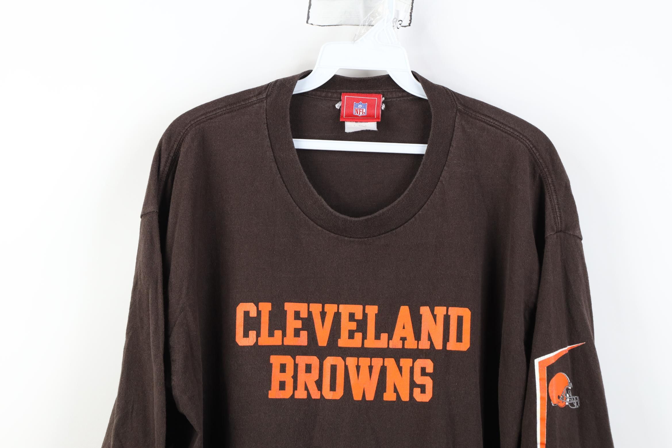 Vintage Vintage Y2K NFL Browns Football Long Sleeve T-Shirt Brown Size US L / EU 52-54 / 3 - 2 Thumbnail